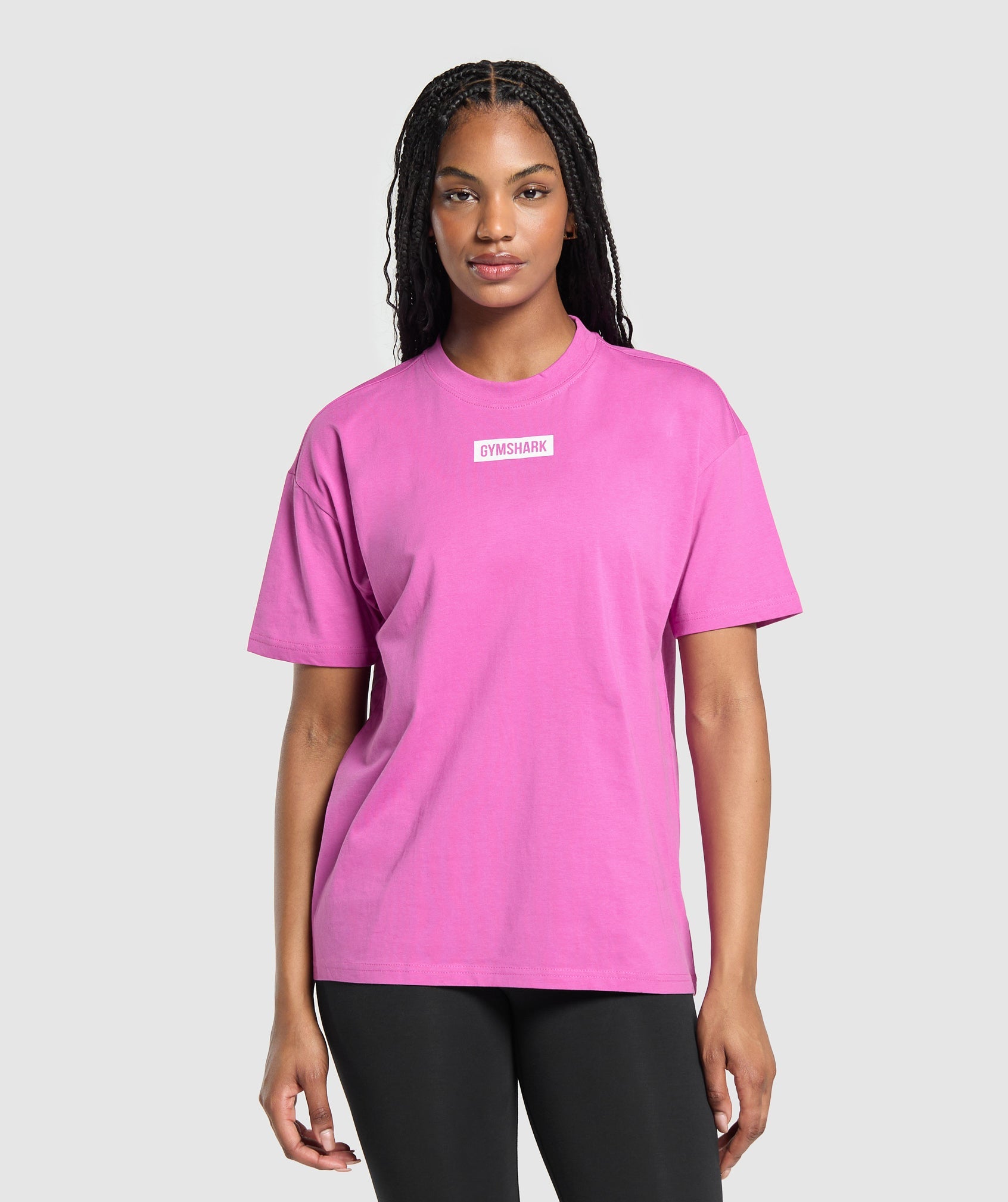 Block Oversized T-Shirt in Shelly Pink - view 1