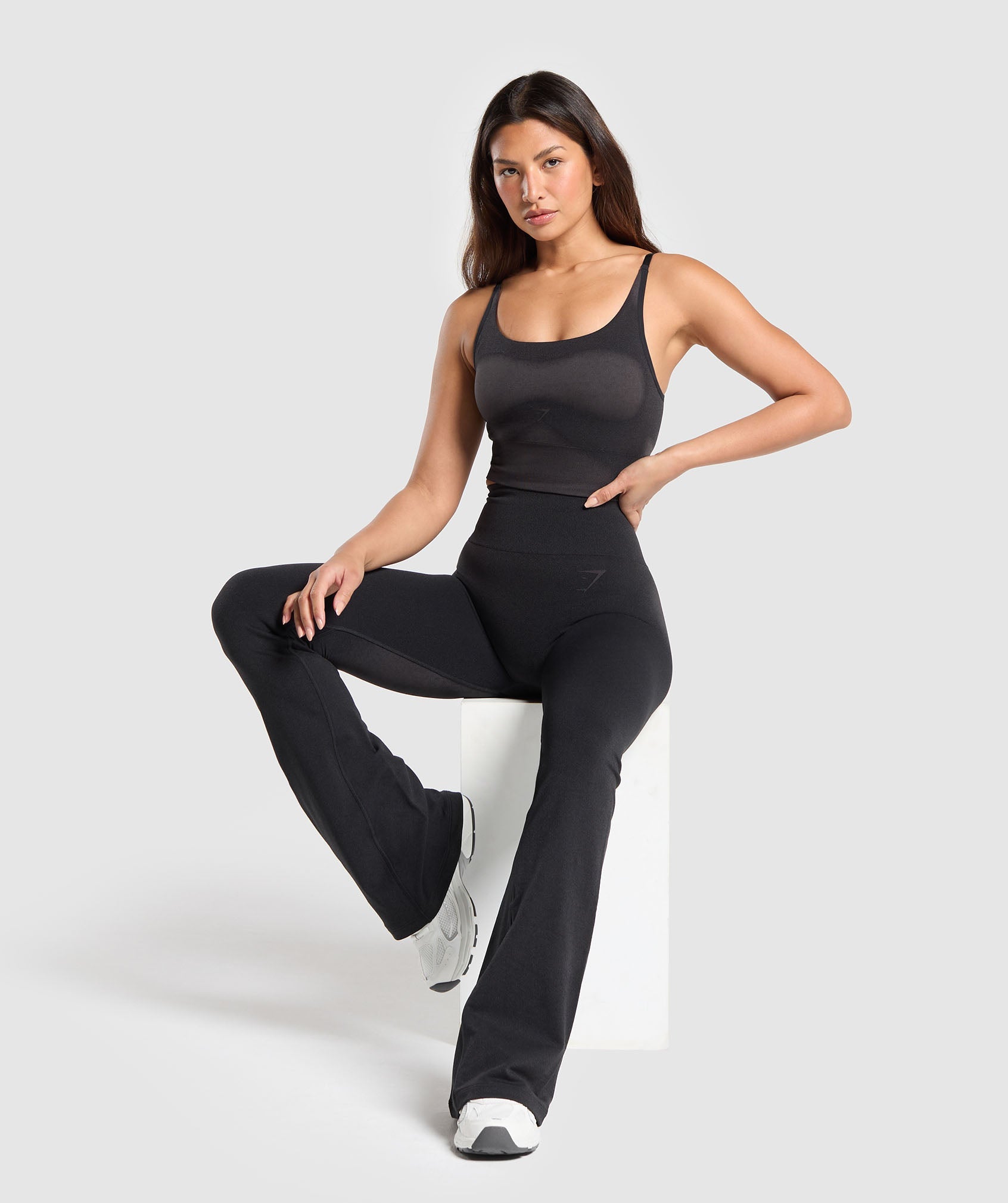 Blur Seamless Cami in Black/Asphalt Grey - view 4