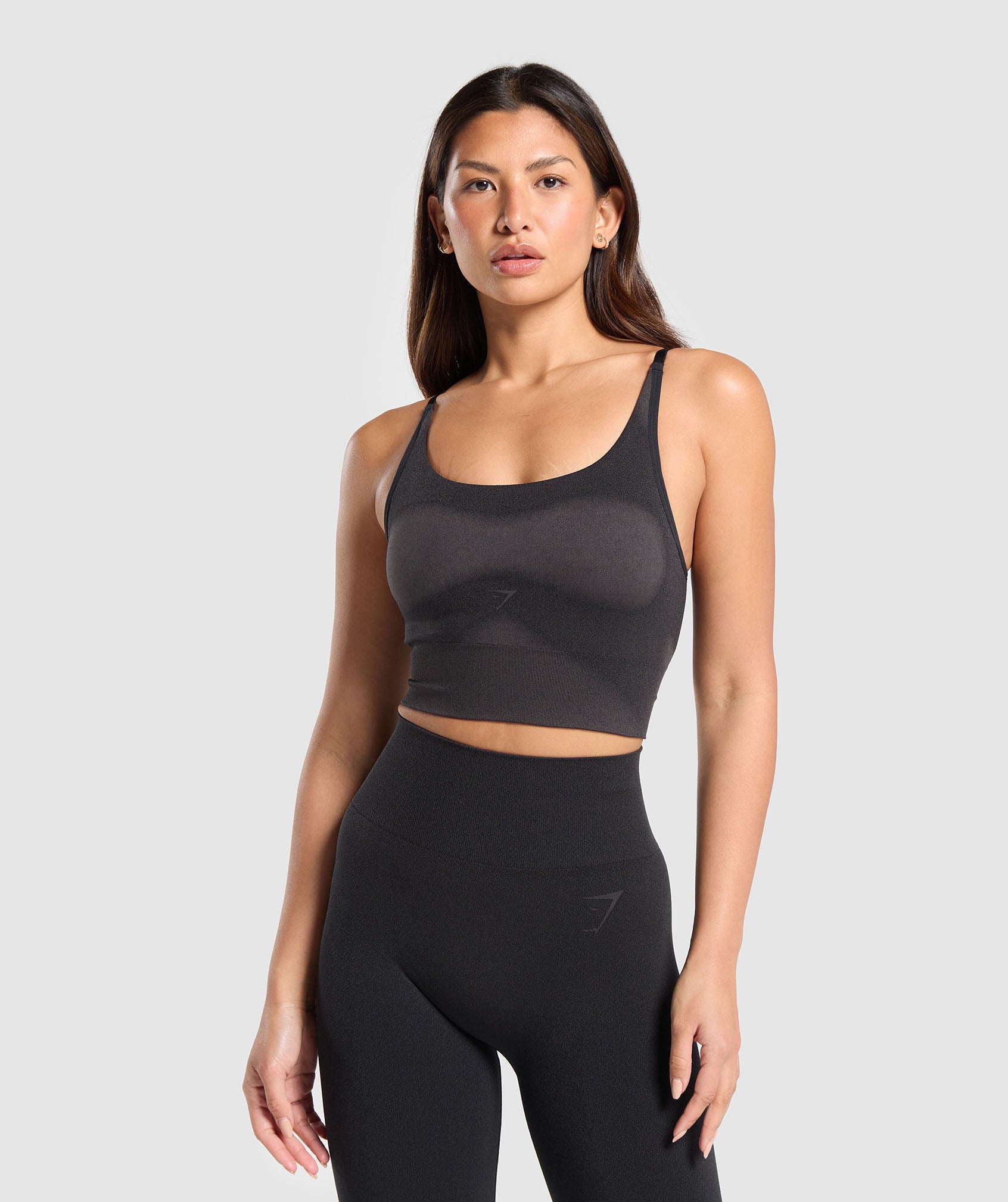 Blur Seamless Cami in Black/Asphalt Grey - view 1