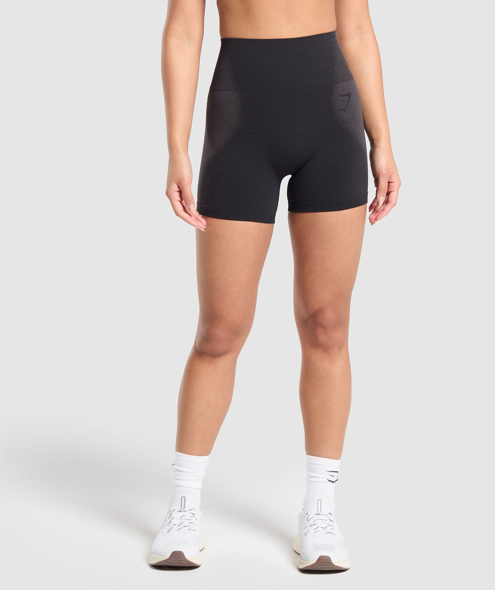 Blur Seamless Shorts in Black/Asphalt Grey - view 1