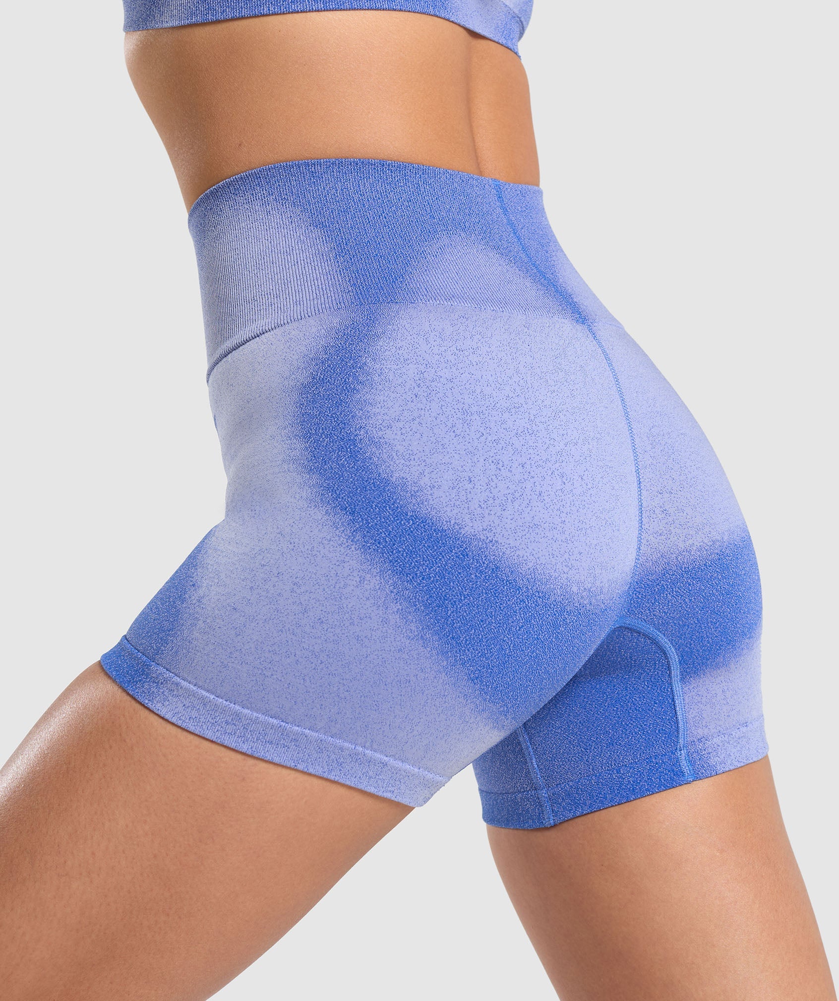 Blur Seamless Shorts in Iris Blue/Powdered Lilac - view 6