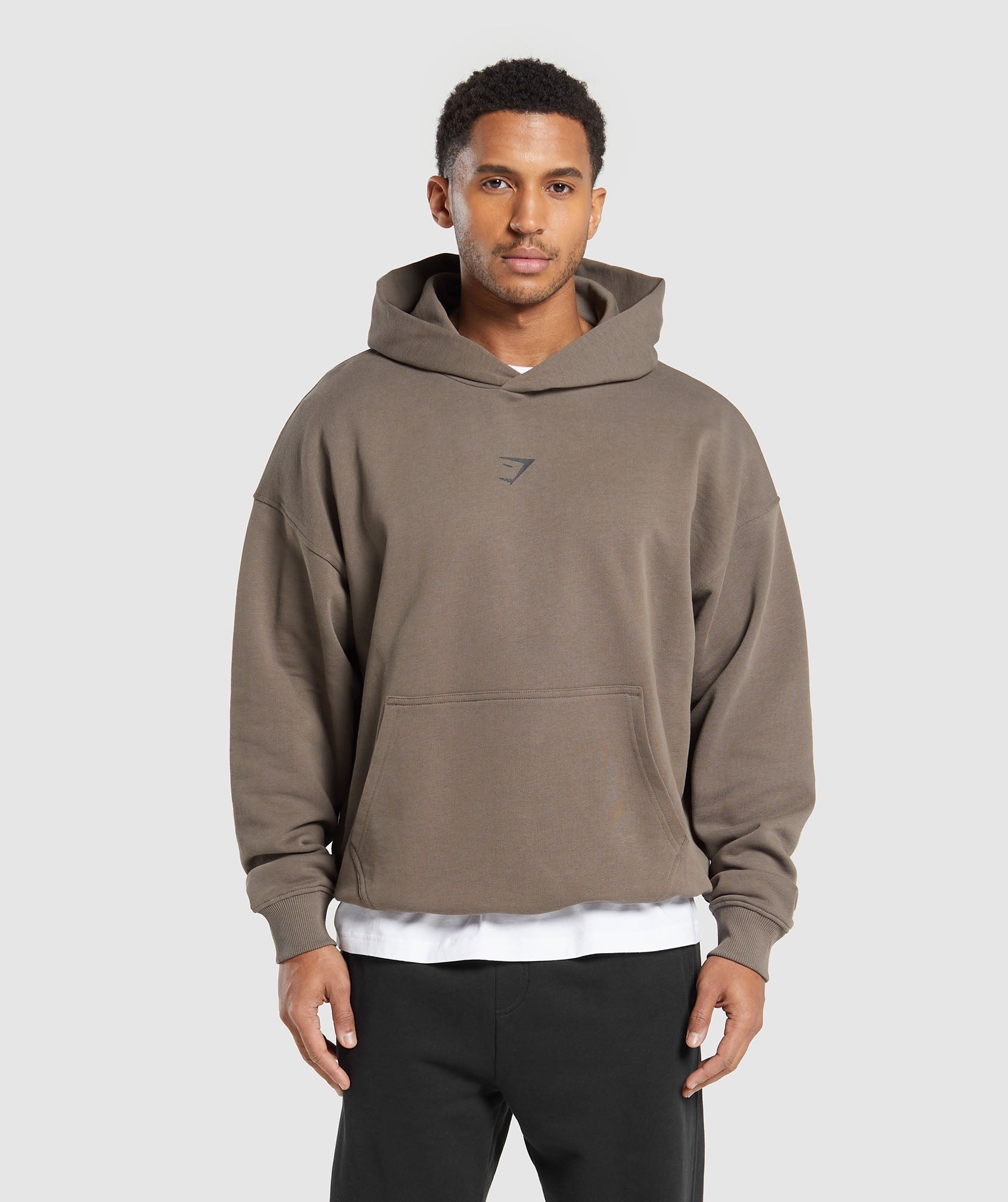 Built in the UK Hoodie in Camo Brown - view 2