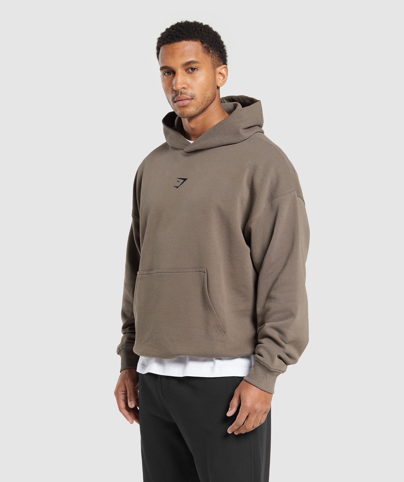 Built in the UK Hoodie in Camo Brown - view 3