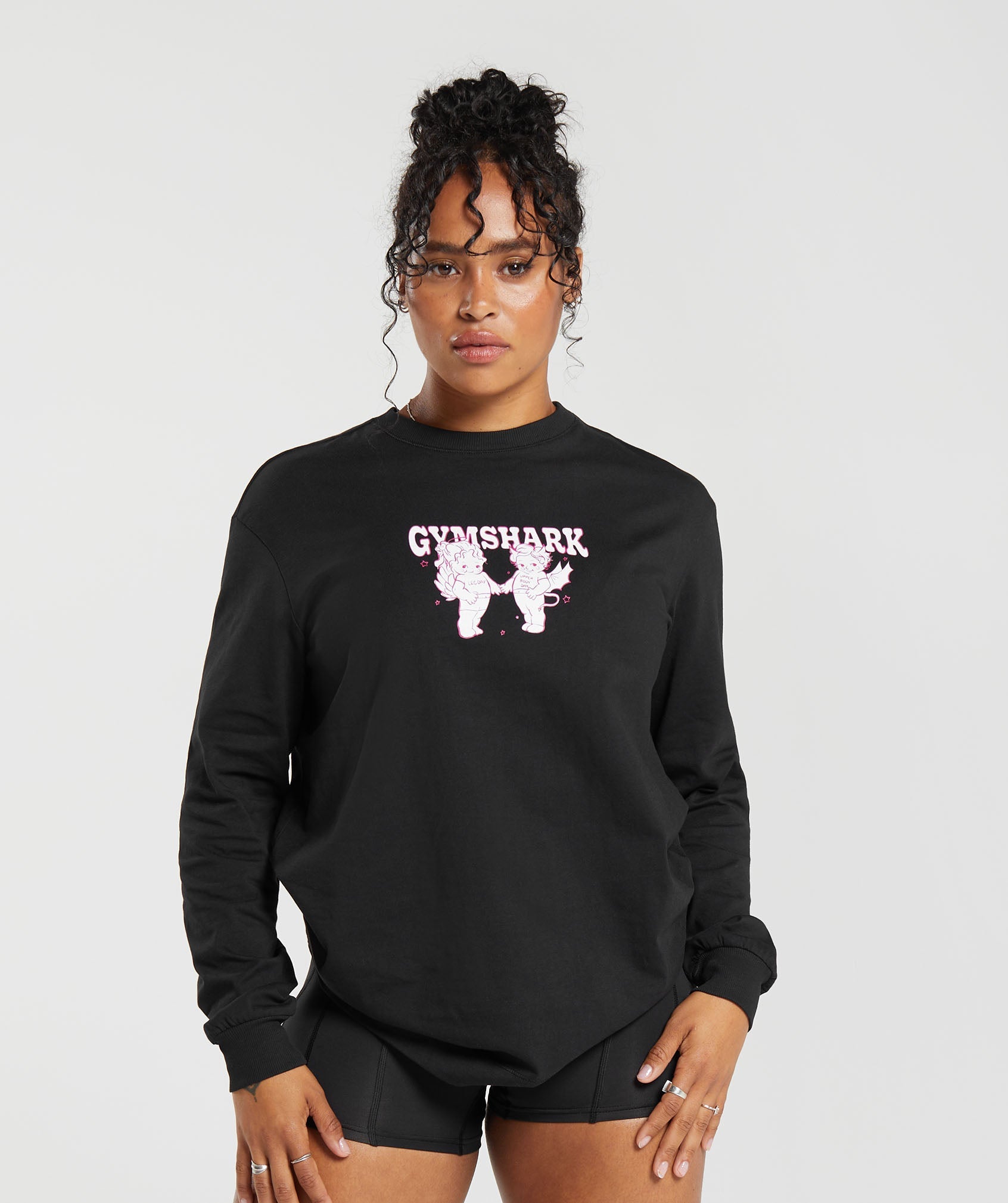 Cherub Graphic Long Sleeve Top