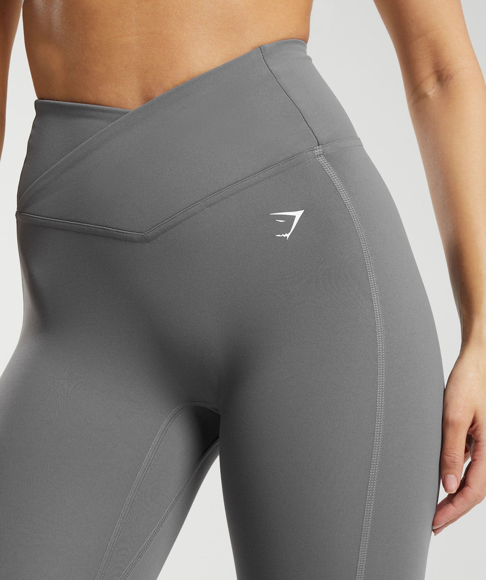 Crossover Leggings in Brushed Grey - view 5