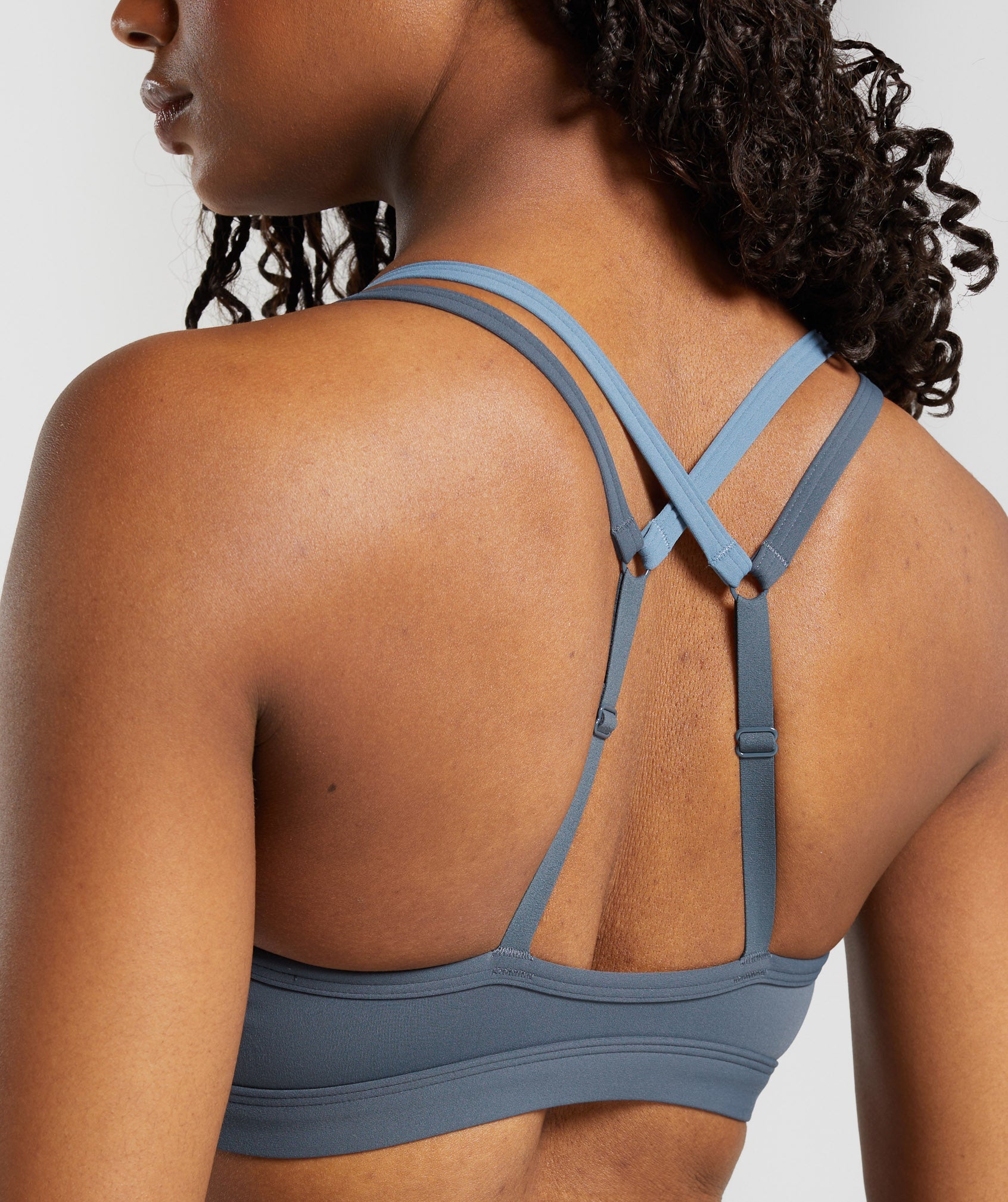 Double Up Sports Bra in Titanium Blue/Faded Blue - view 6