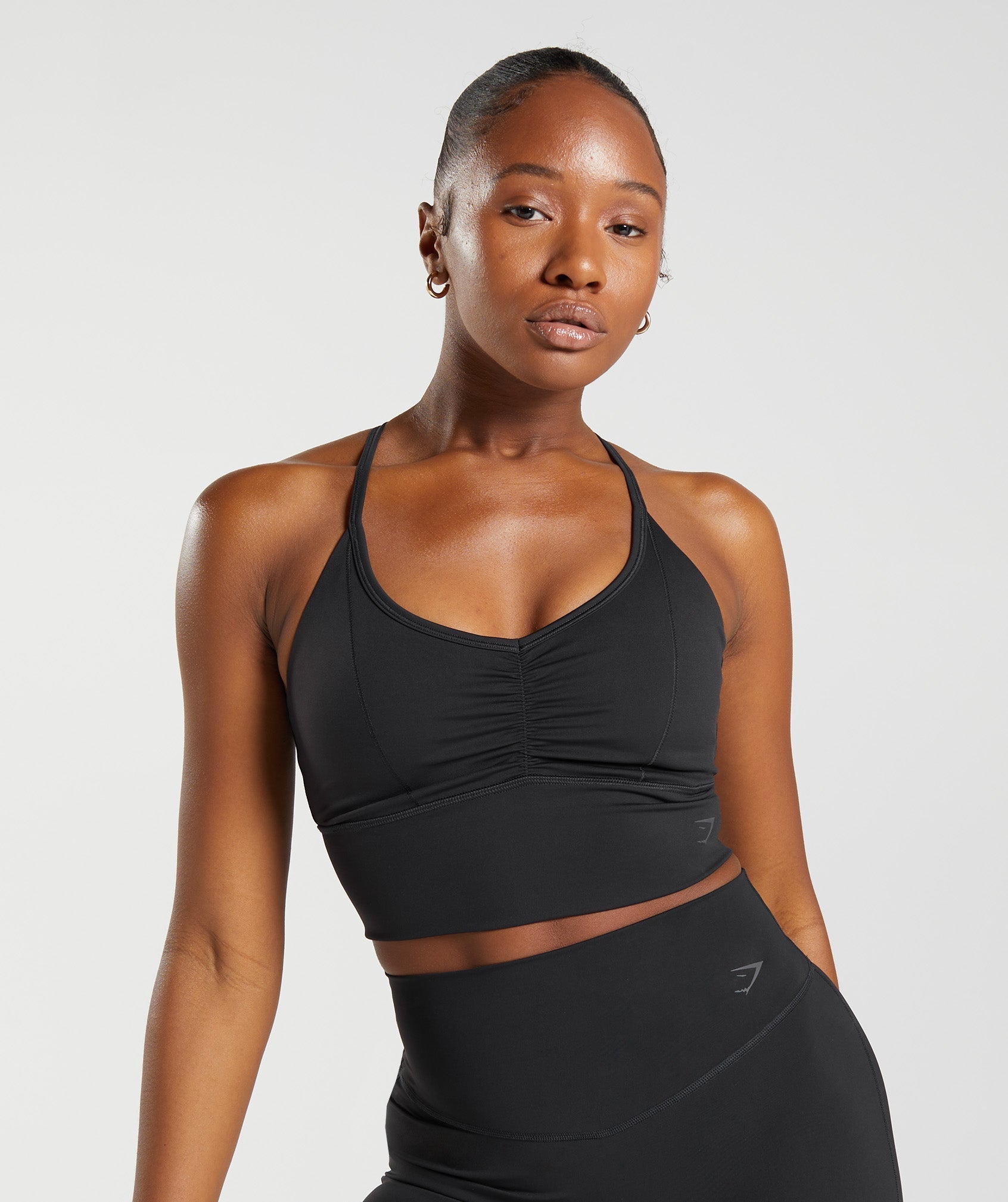 Gymshark Sweat Seamless Longline Sports Bra - Black