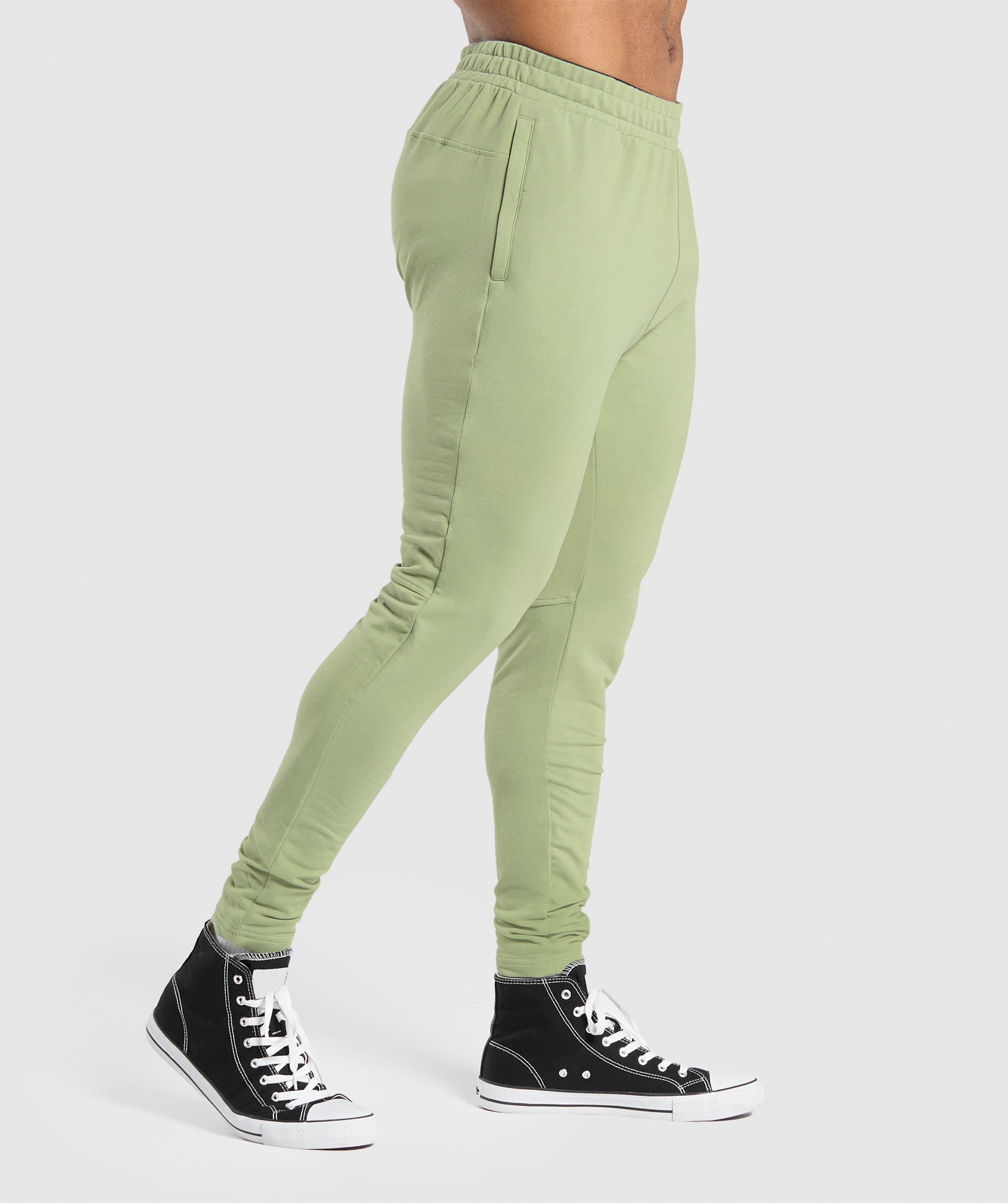 Essential Muscle Joggers in Natural Sage Green - view 3