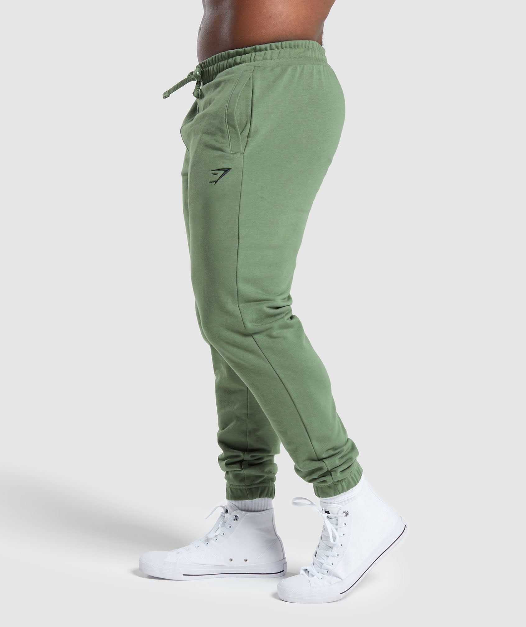Essential Oversized Joggers in Force Green - view 3