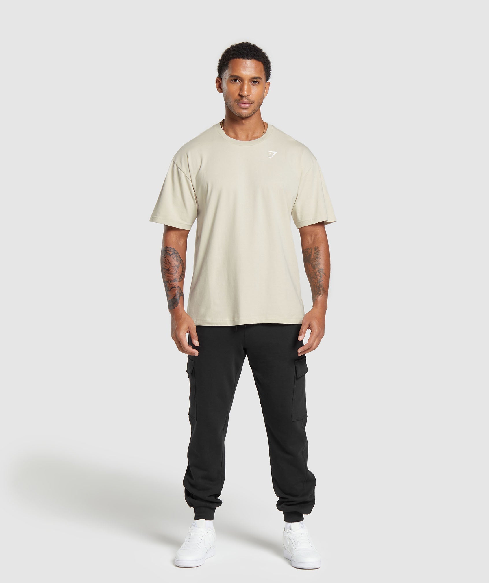 Essential Oversized T-Shirt in Pebble Grey - view 4