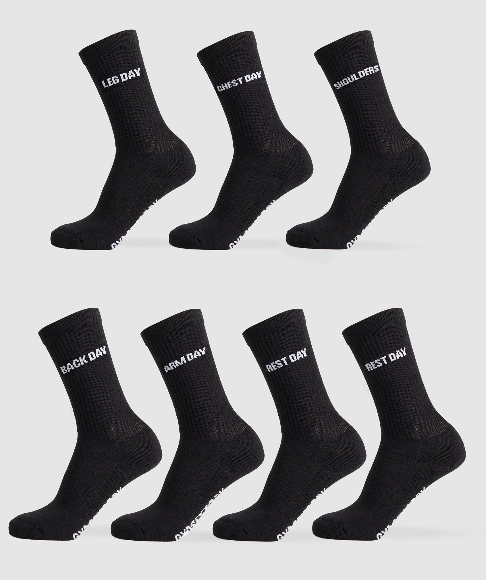 GFX Crew Socks 7PK in Black