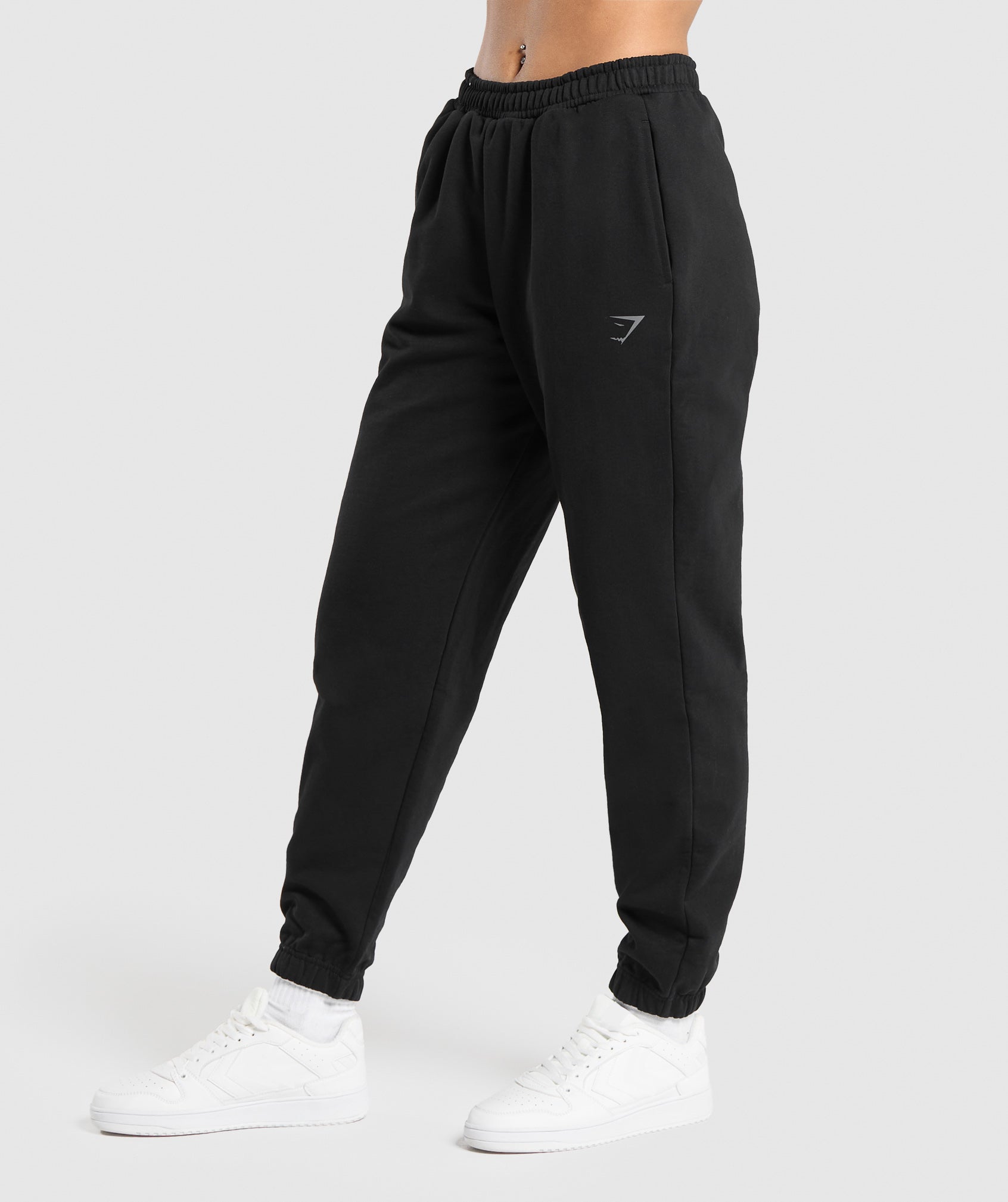 Lifting Graphic Oversized Joggers in Black - view 3