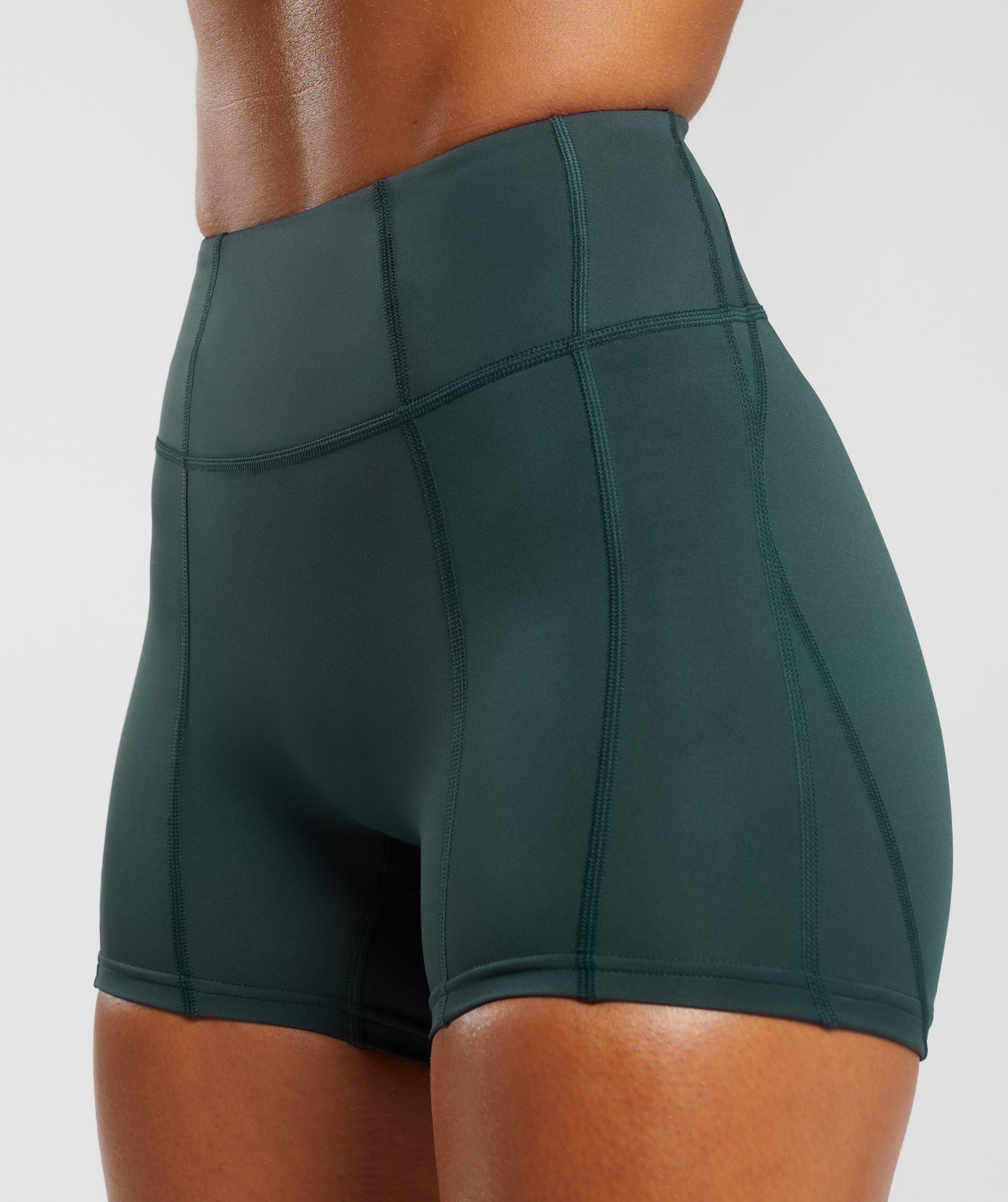 GS Power High Rise Shorts in Darkest Teal - view 6