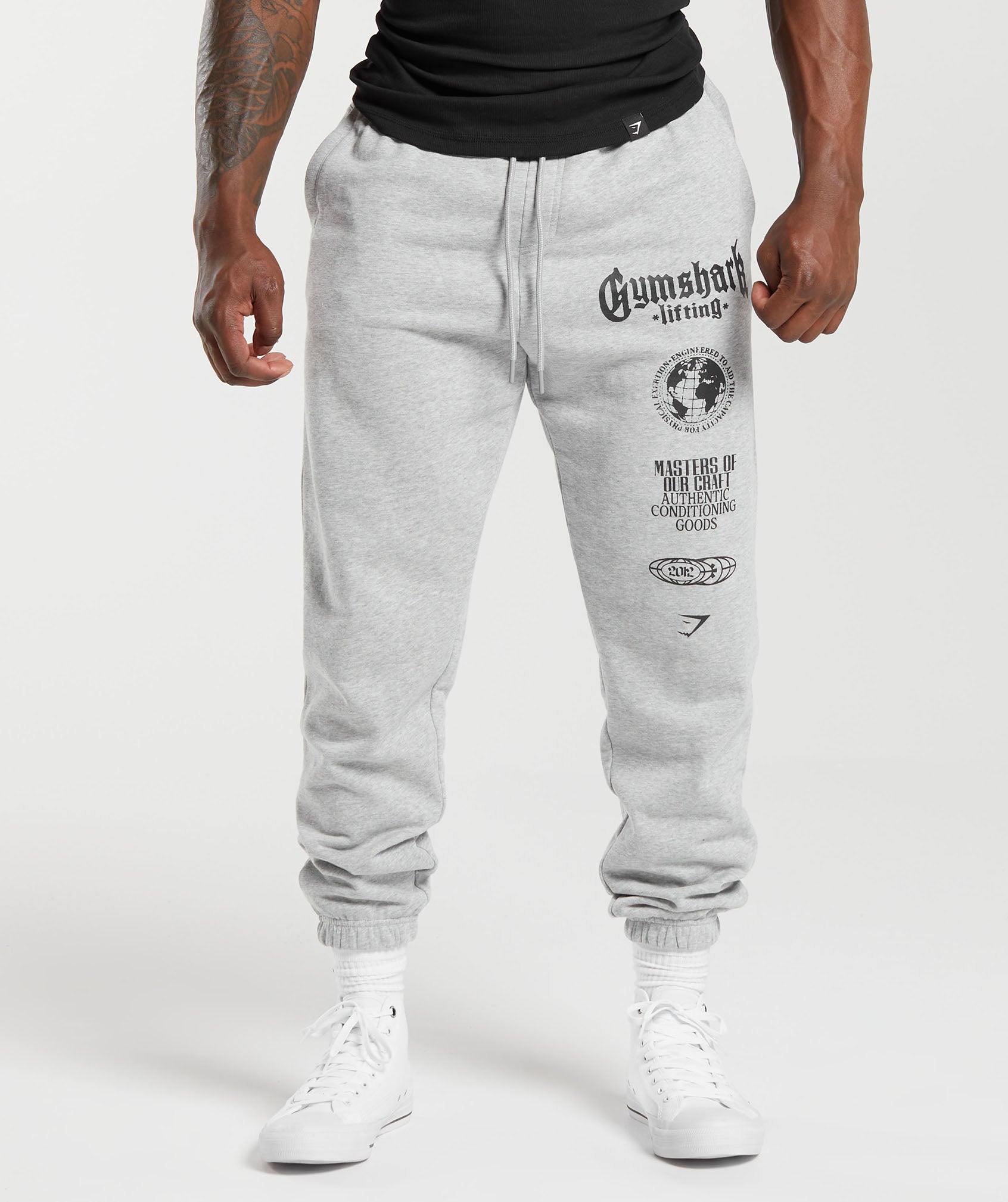 Global Lifting Oversized Joggers in Grey - view 1