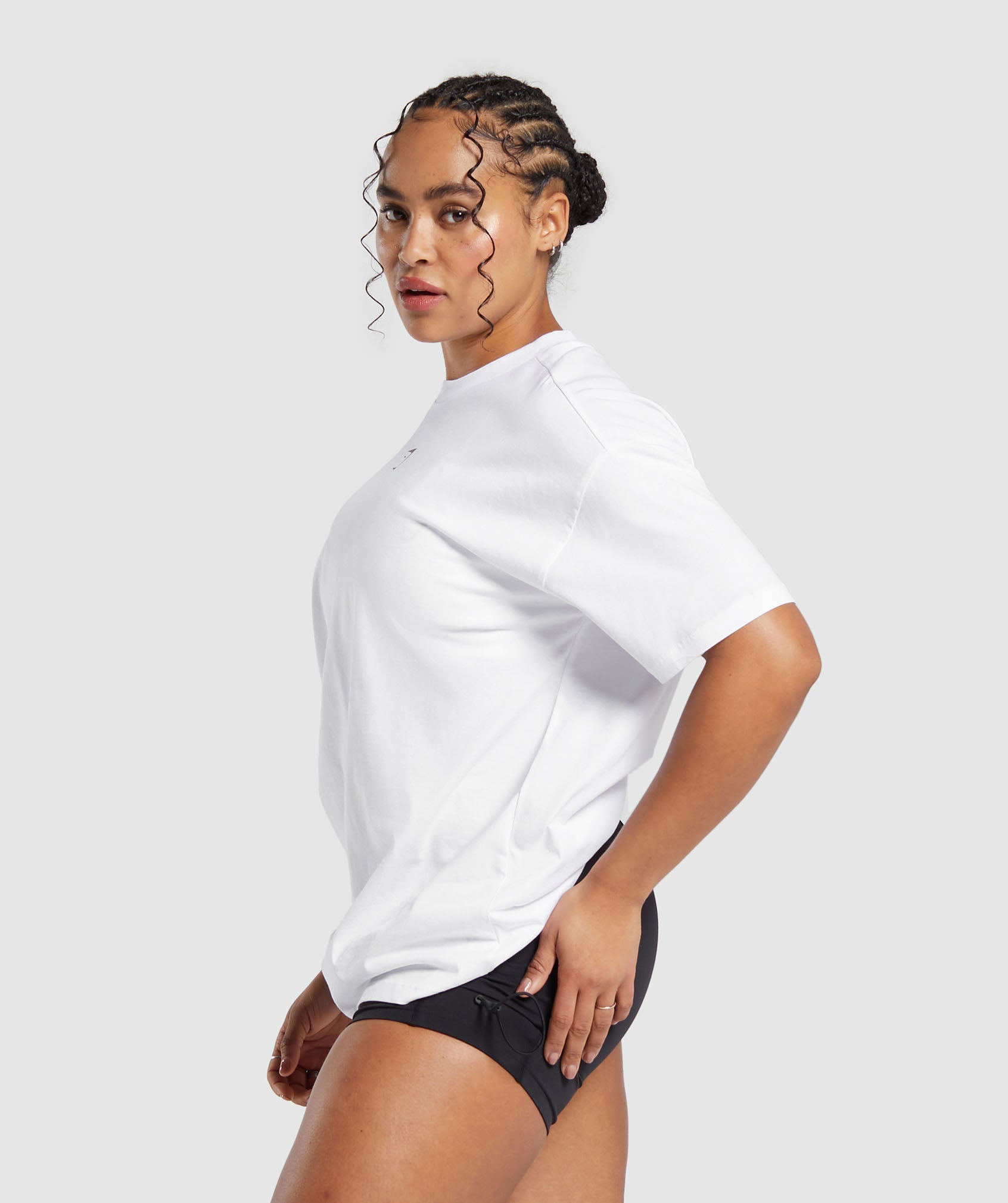 GSLC Oversized Tee in White - view 3