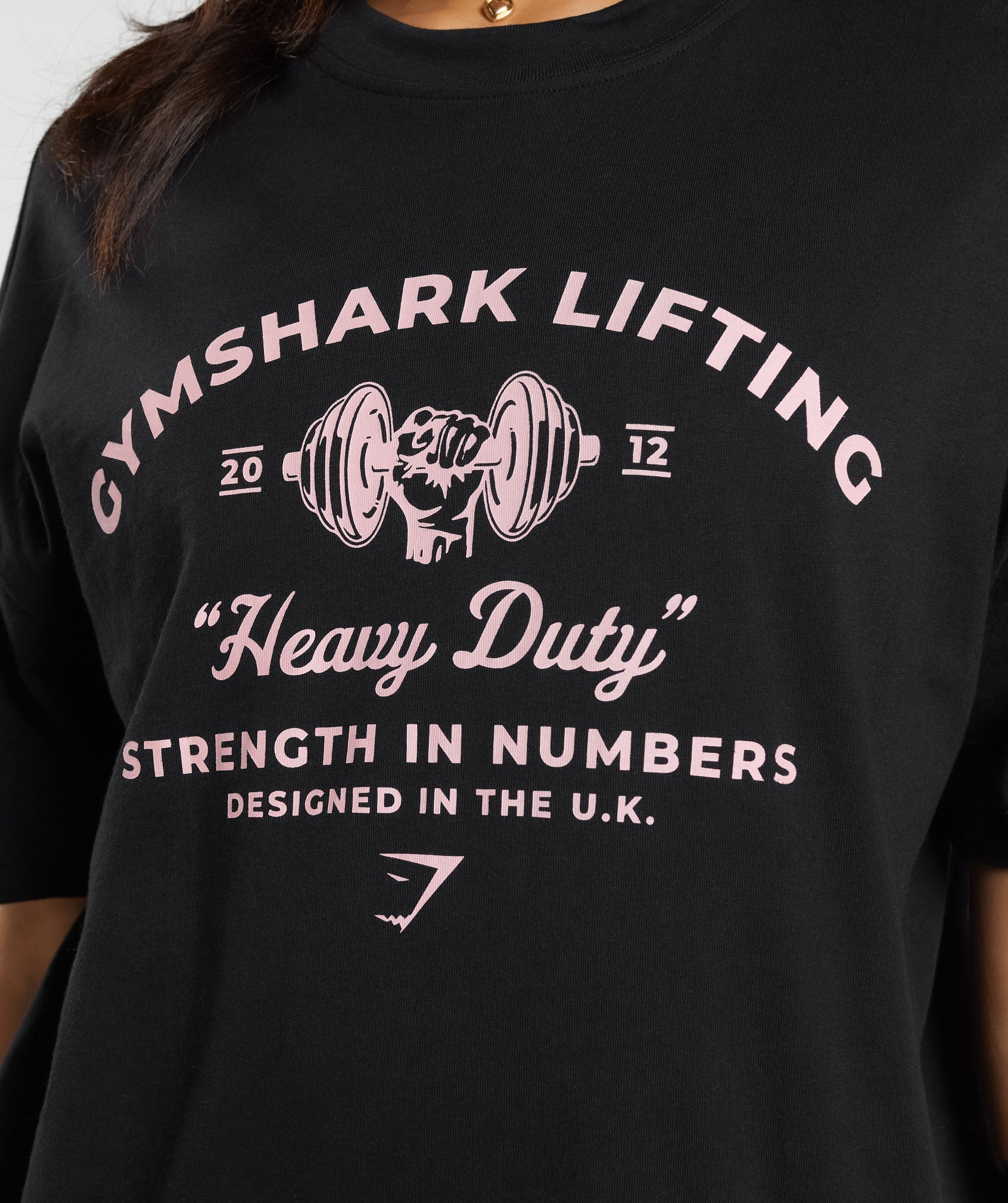 Heavy Duty Oversized T-Shirt in Black - view 5