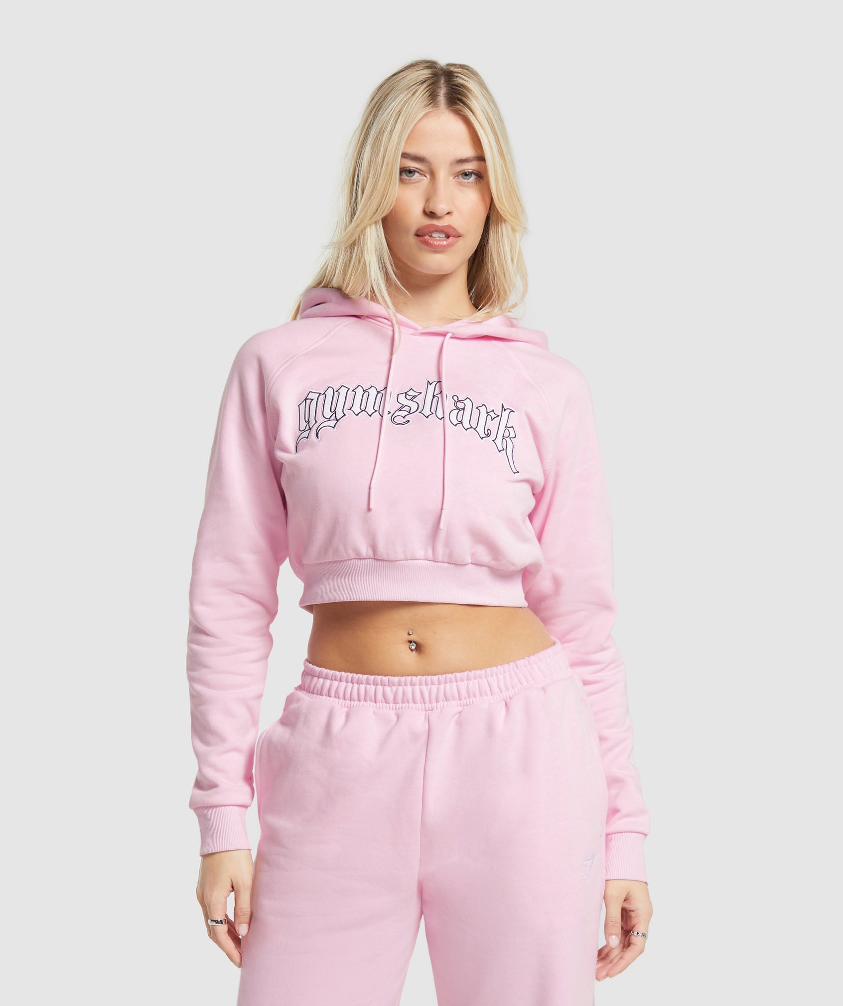 Heavy Flex Cropped Hoodie in Dolly Pink