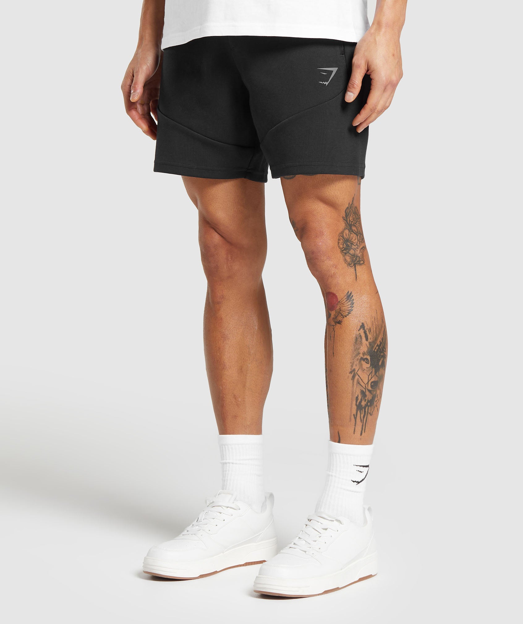 Interlock Tech 6" Shorts in Black - view 3