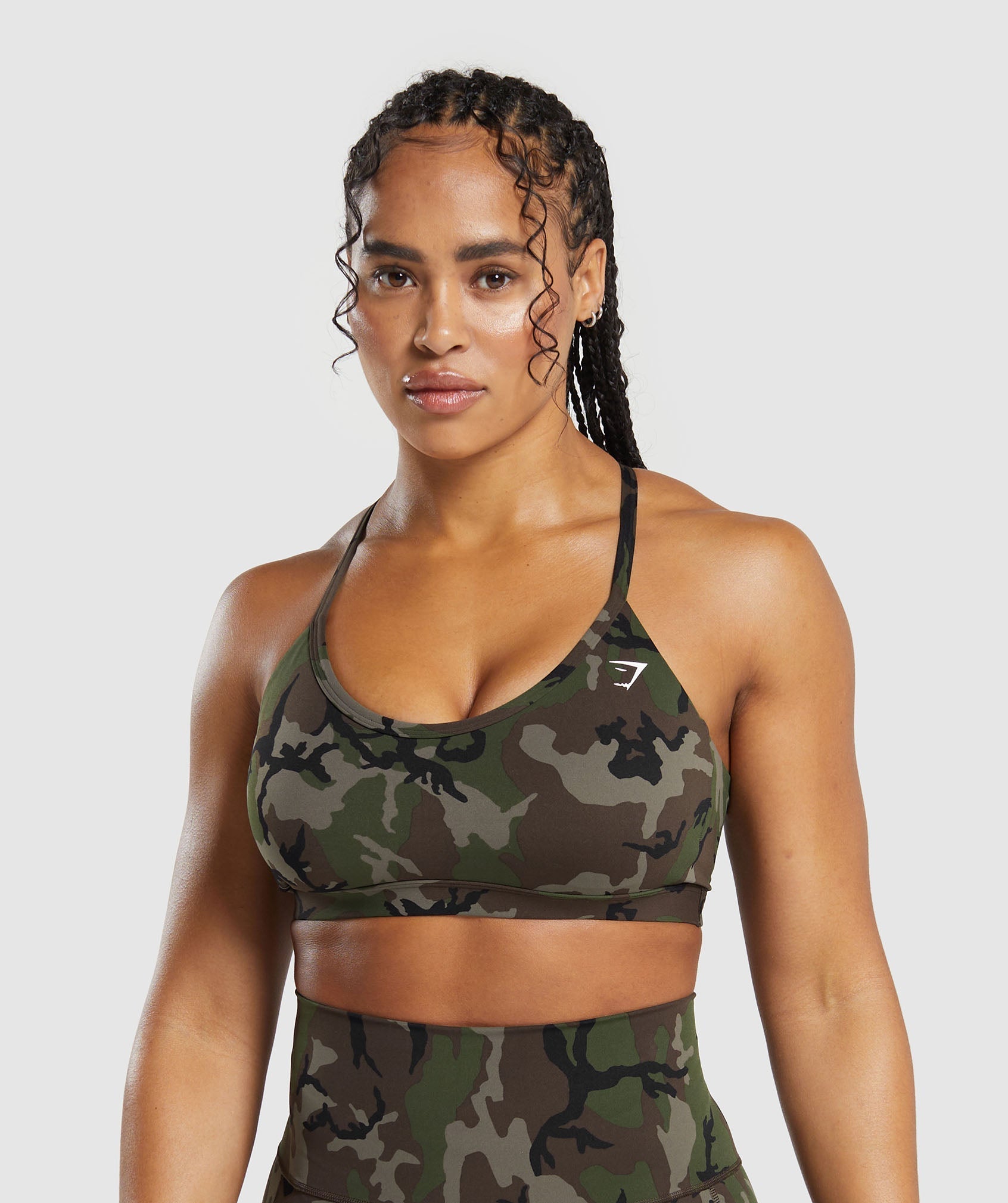 Gymshark Legacy T-Bar Sports Bra - Dusk Green