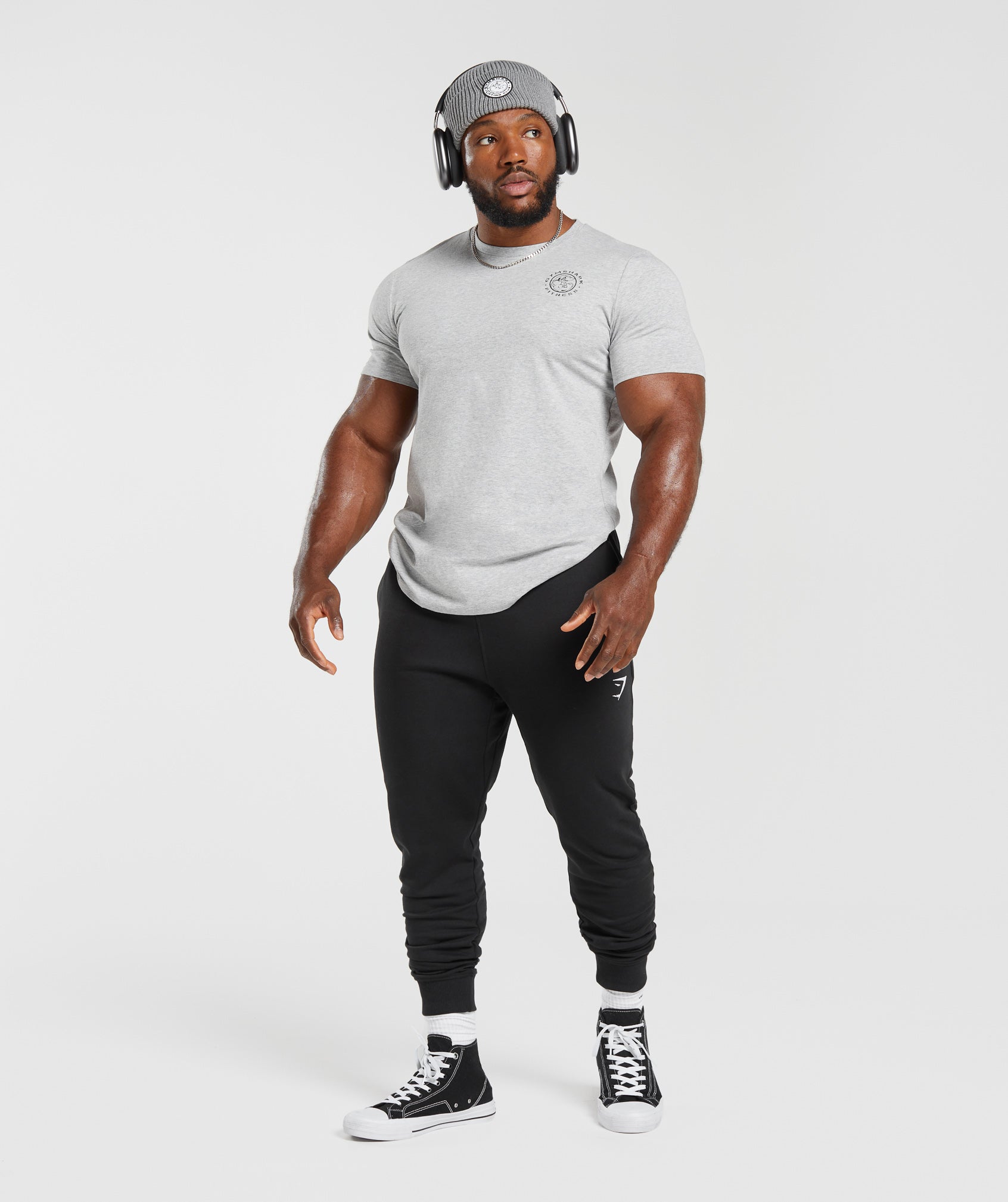 Legacy T-Shirt in Light Grey Marl - view 4