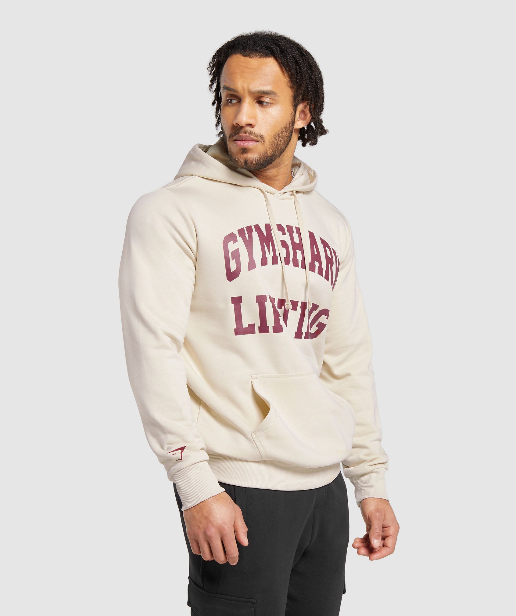 Lifting Club Hoodie in Ecru White - view 3