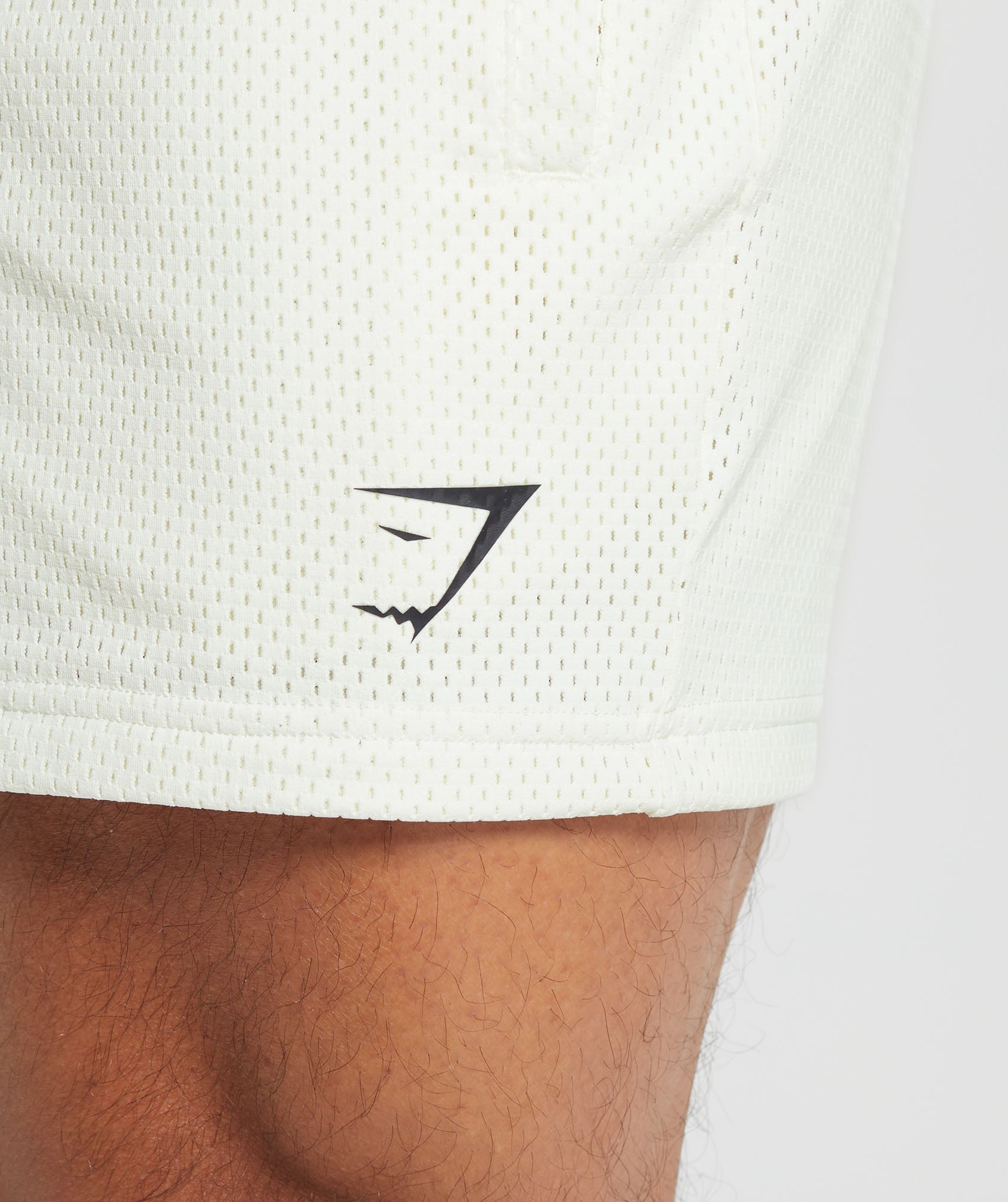 Lifting Club Mesh 5" Shorts in Off White - view 7
