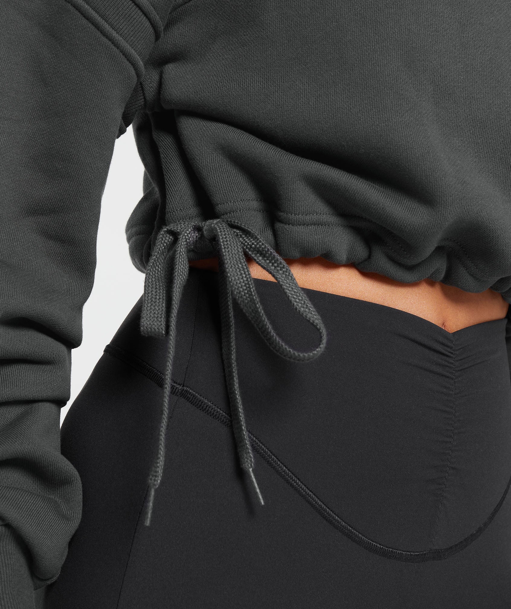 Heavyweight Loopback Sweat Pullover in Asphalt Grey - view 6