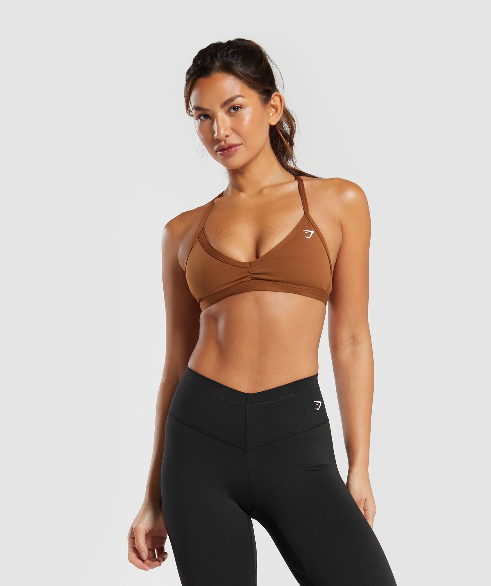 Minimal Sports Bra in Copper Brown - view 4