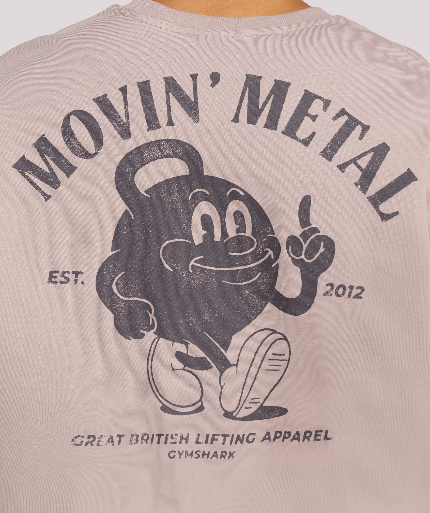 Movin' Metal T-Shirt in Stone Pink - view 5