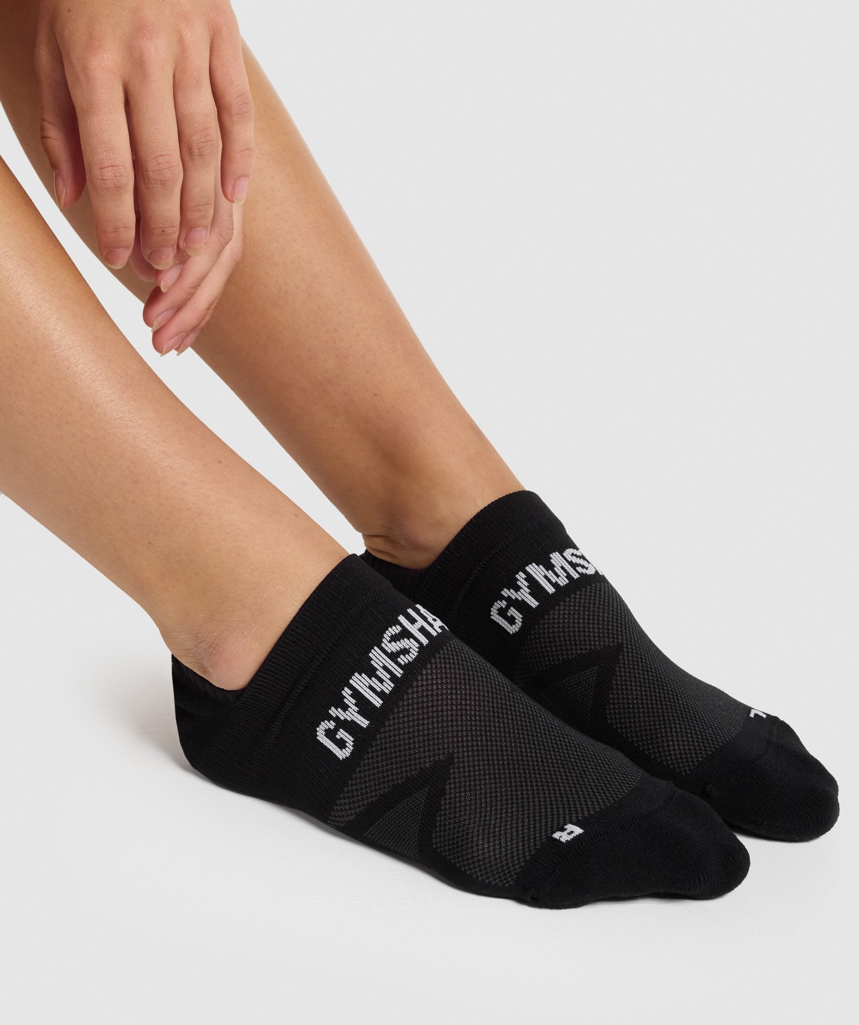 No Show Performance Socks in Black - view 2