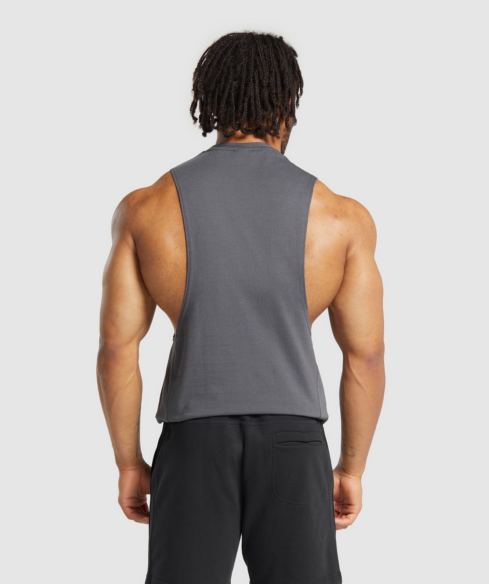 React Drop Arm Tank in Dark Grey - view 2