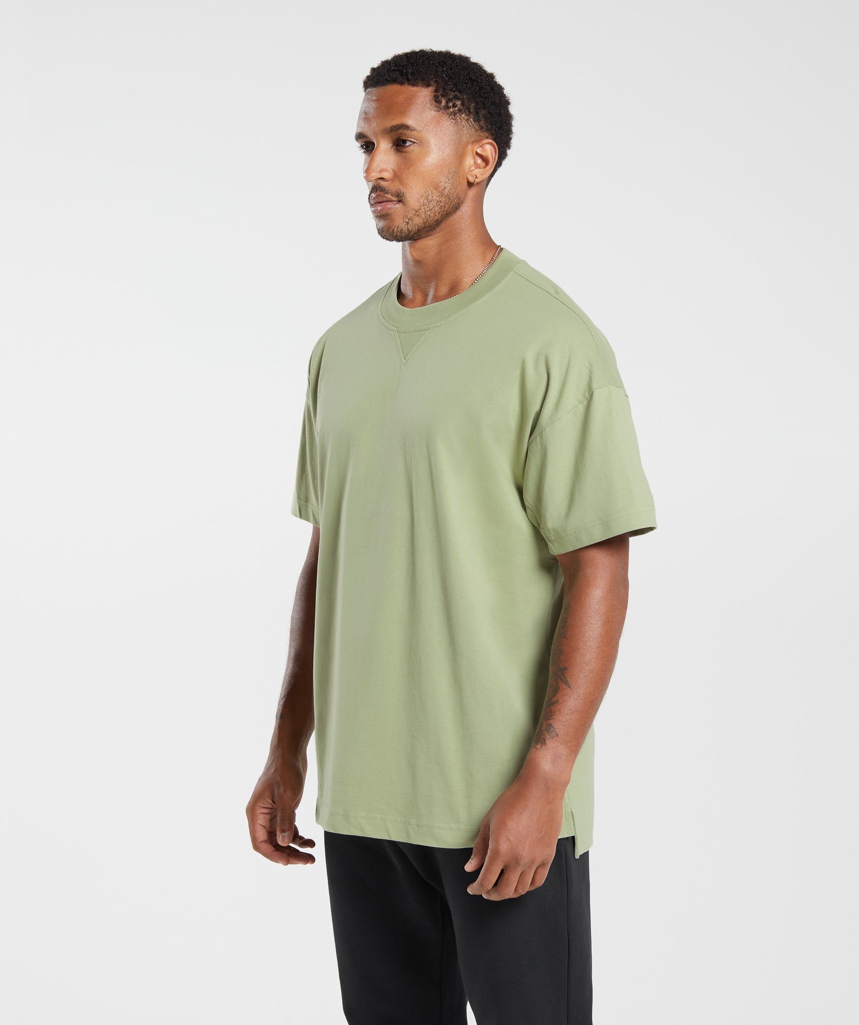 Rest Day Essentials T-Shirt in Light Sage Green - view 3