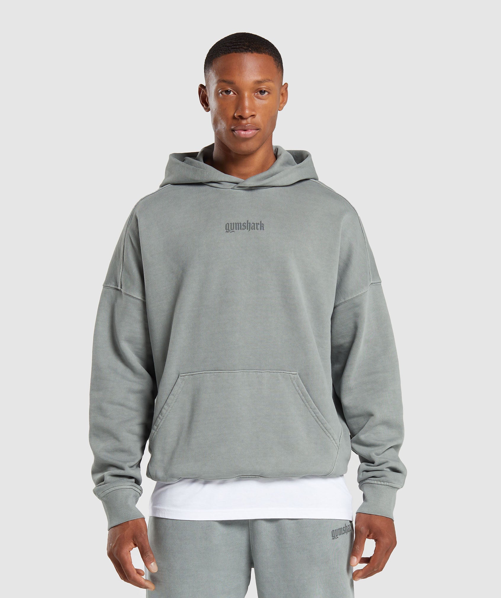 Heavyweight Hoodie in Smokey Grey - view 2