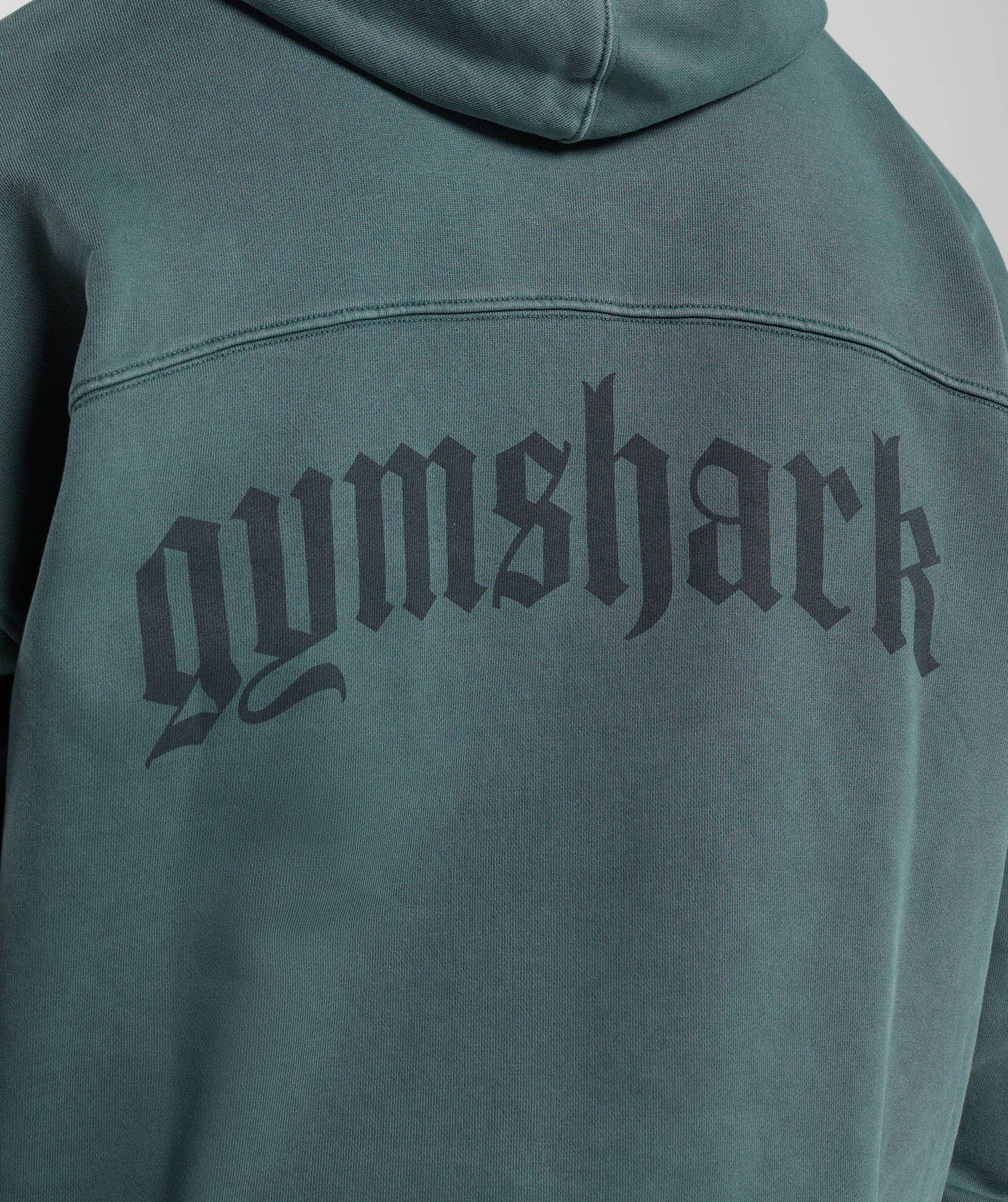 Heavyweight Hoodie in Smokey Teal - view 6