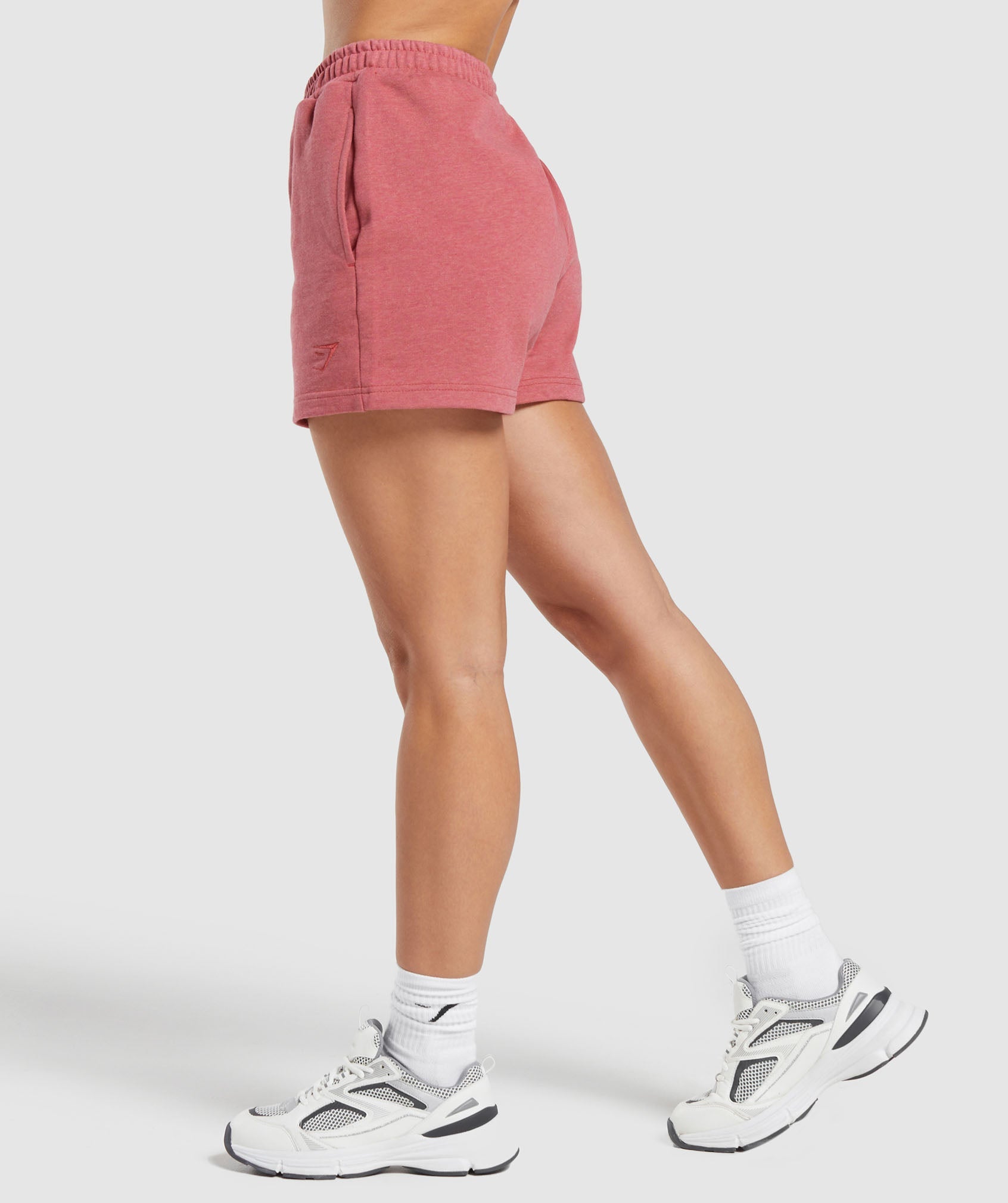 Rest Day Sweat Shorts in Heritage Pink Marl - view 3