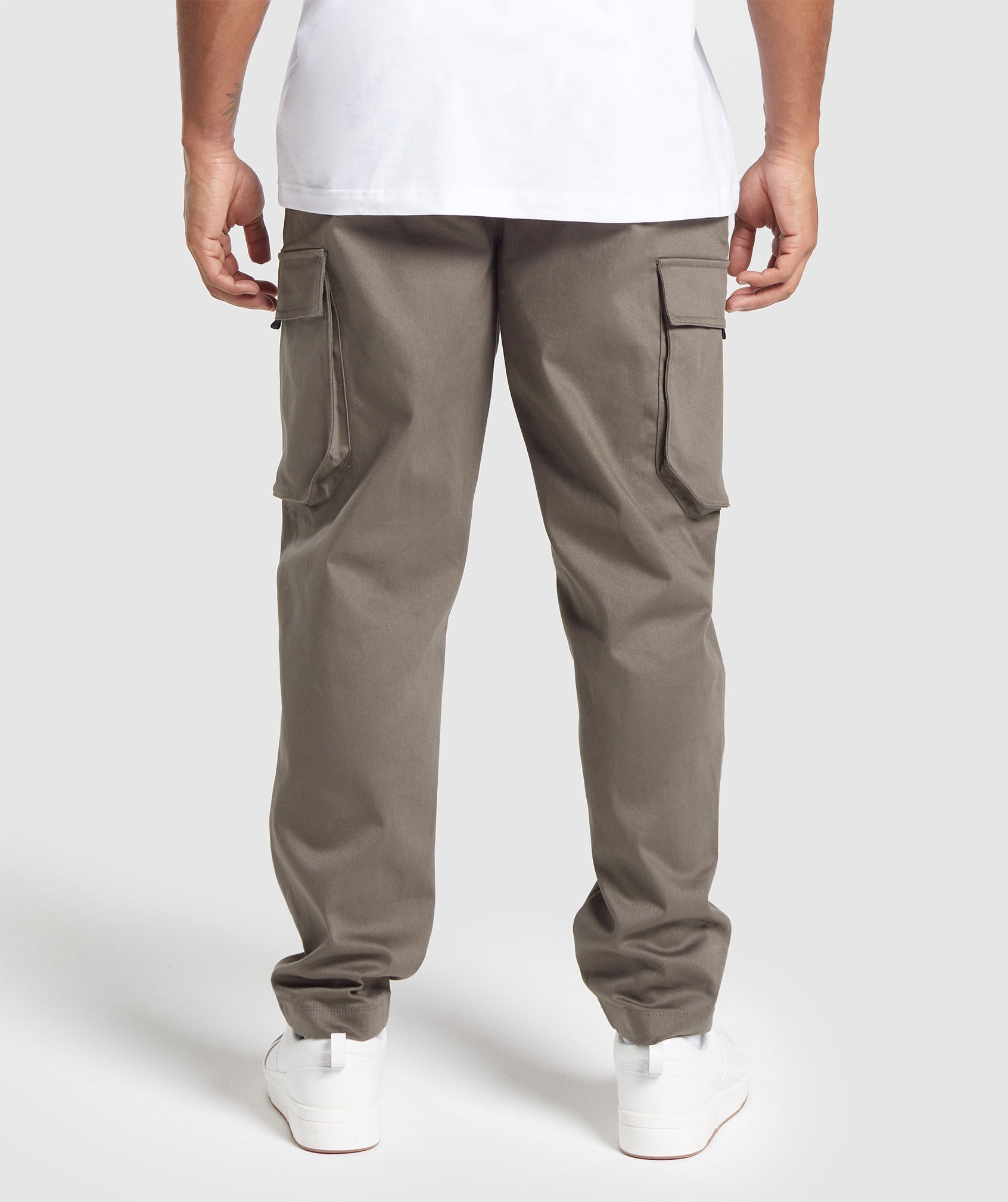 Rest Day Woven Cargo Pants in Camo Brown - view 3