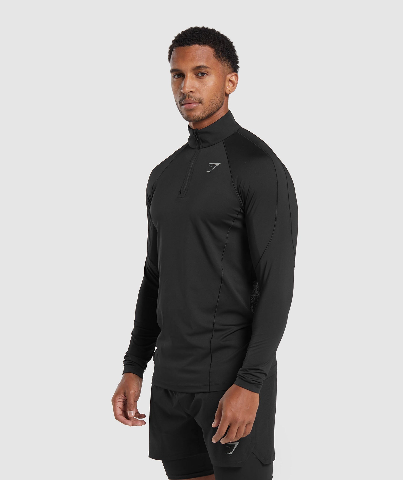 Speed 1/4 Zip in Black - view 4