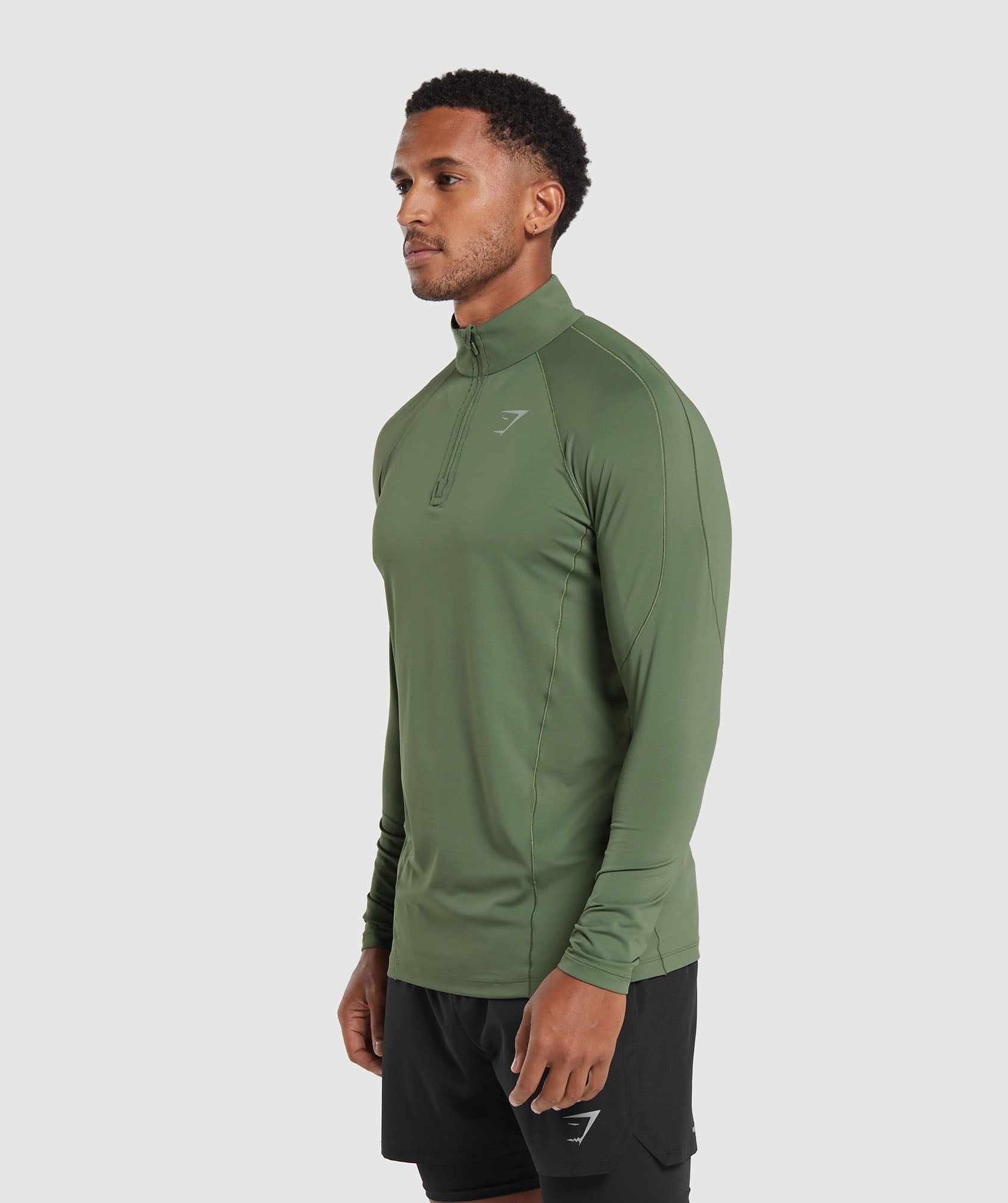 Speed 1/4 Zip in Core Olive - view 4