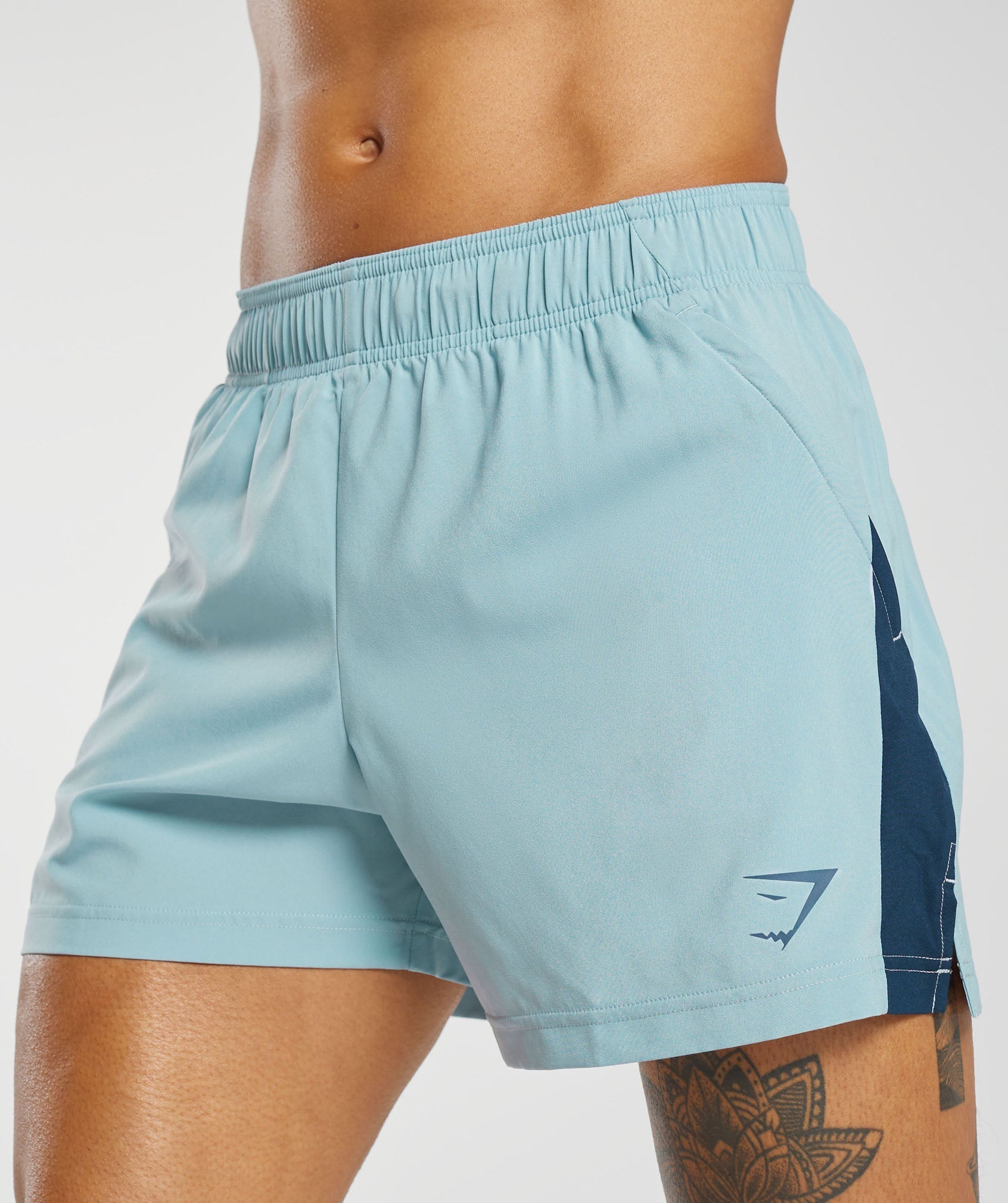 Sport 5" Shorts in Salt Blue/Navy - view 6