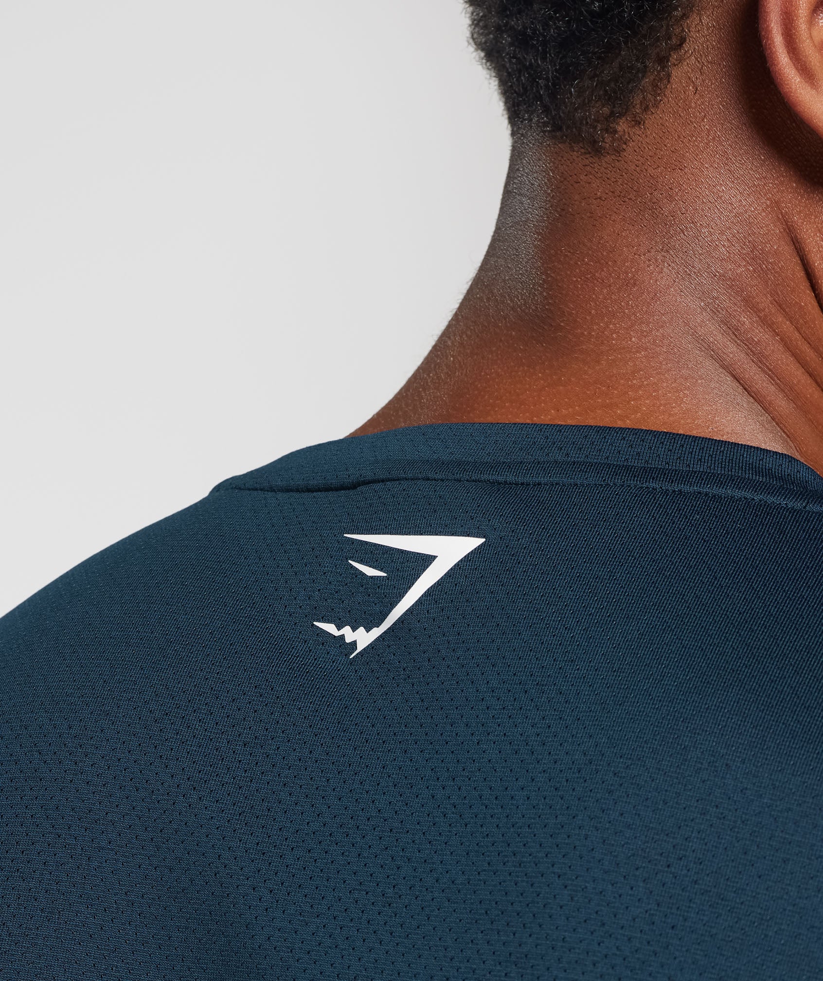 Sport Long Sleeve T-Shirt in Navy/Black Marl - view 5