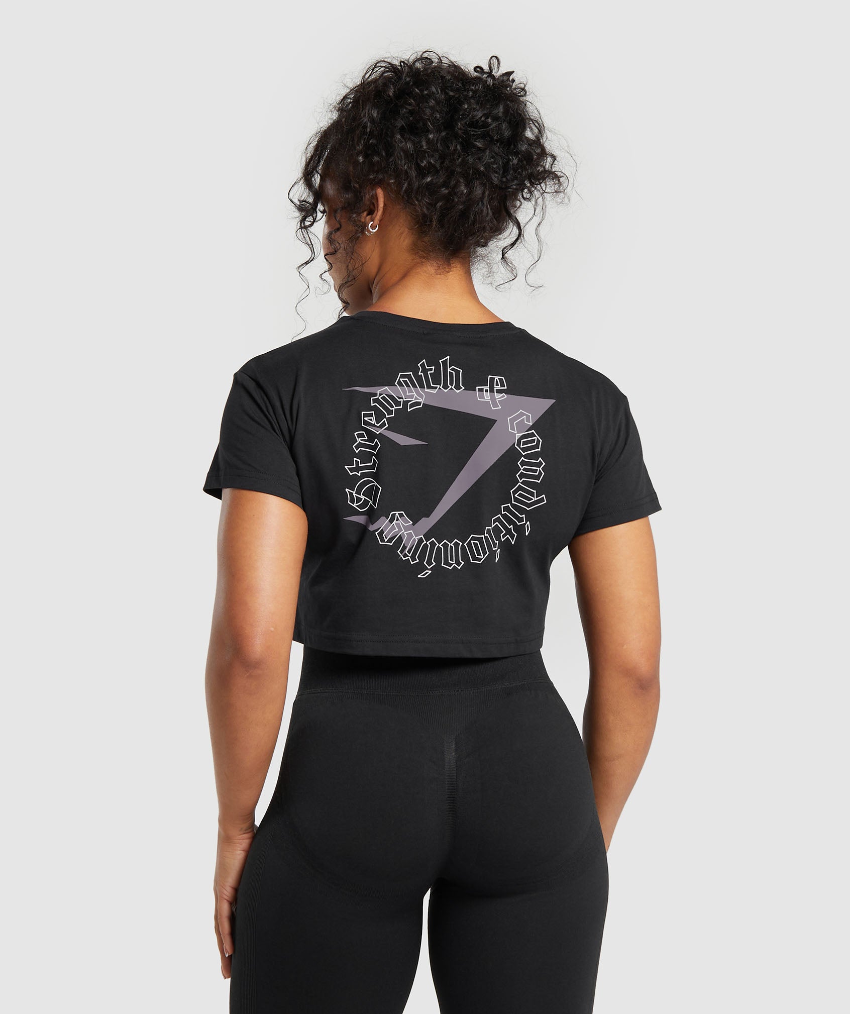 Strength & Conditioning Crop Top in Black