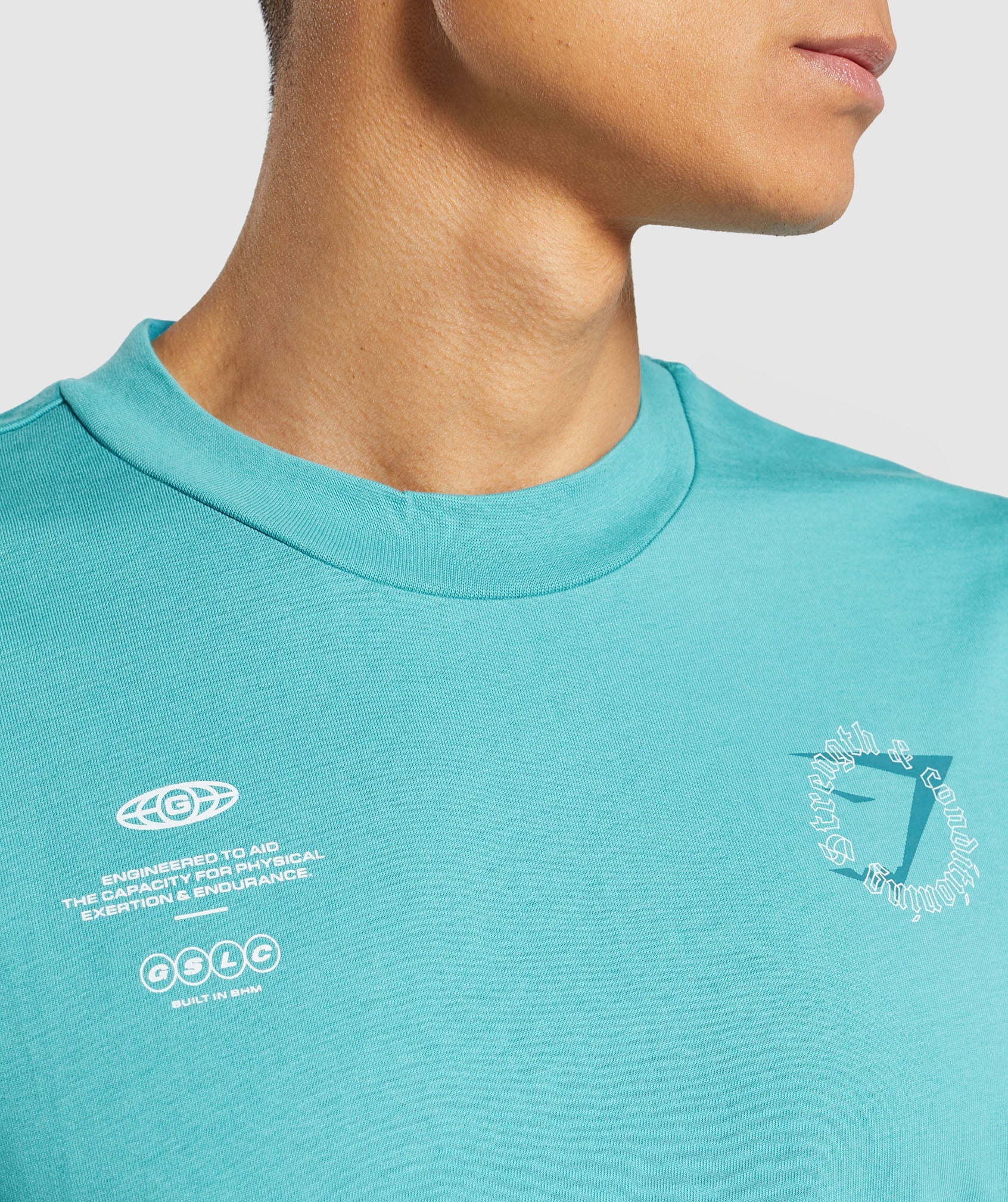 Strength and Conditioning T-Shirt in Artificial Teal - view 5