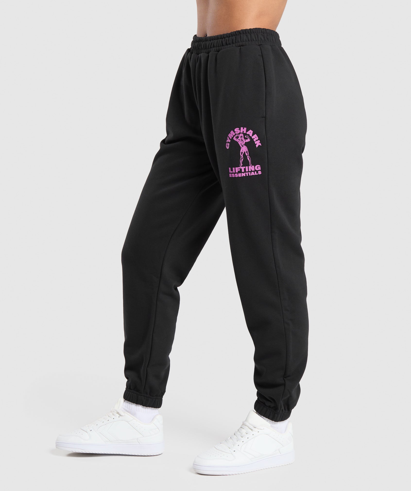 Strong Women Joggers in Black - view 3