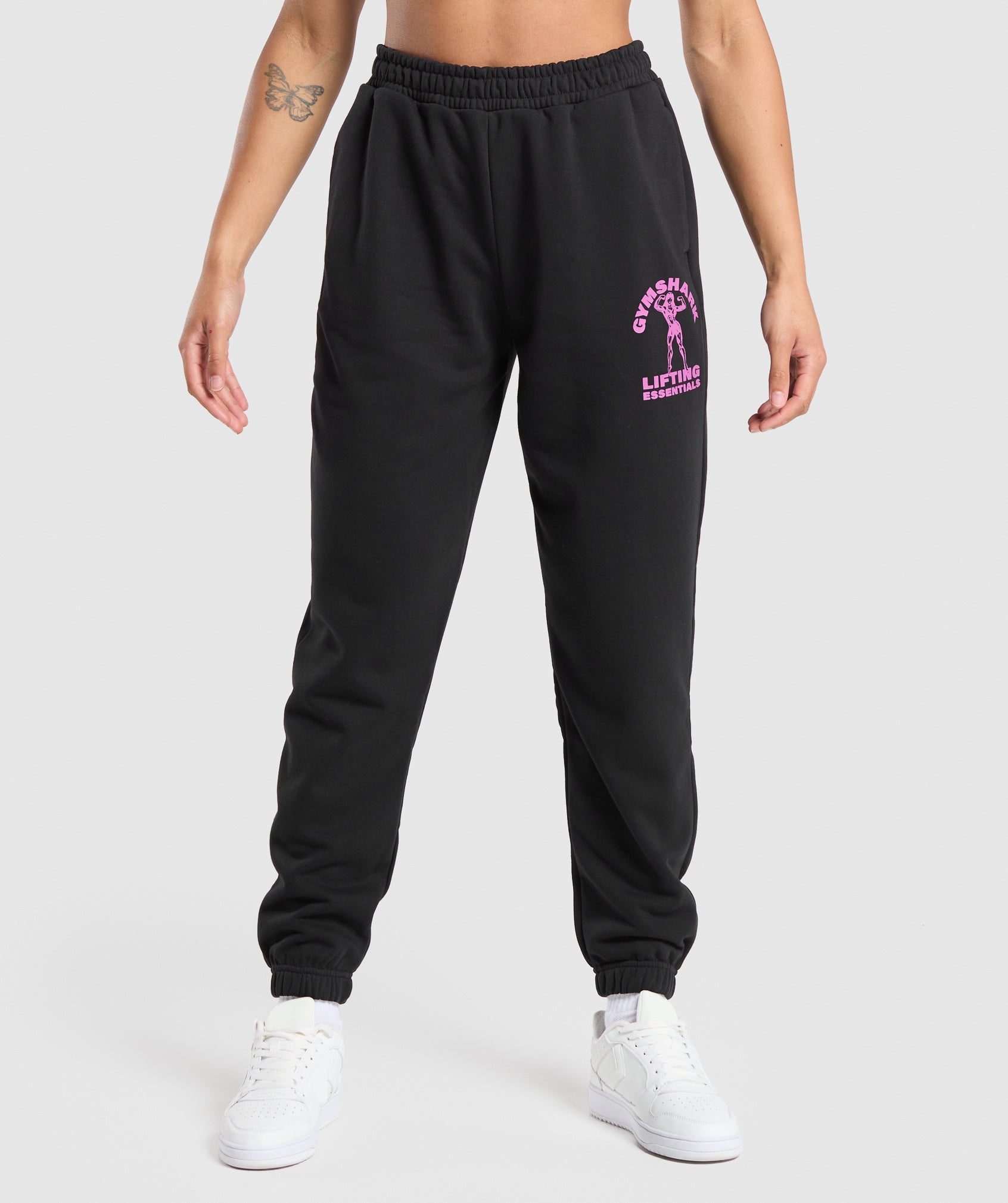 Strong Women Joggers in Black