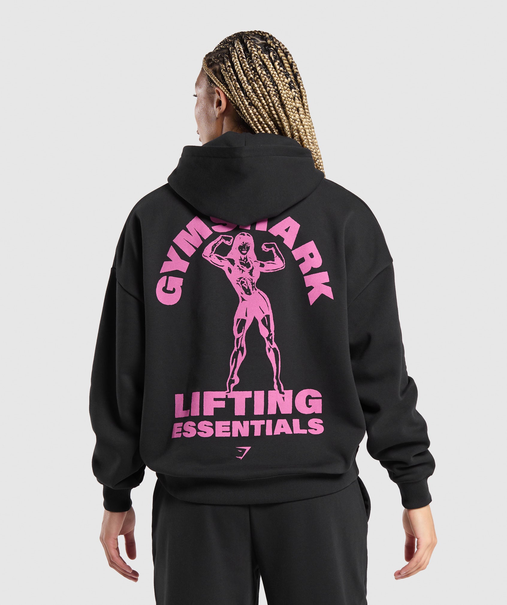 Strong Women Oversized Hoodie in Black - view 1