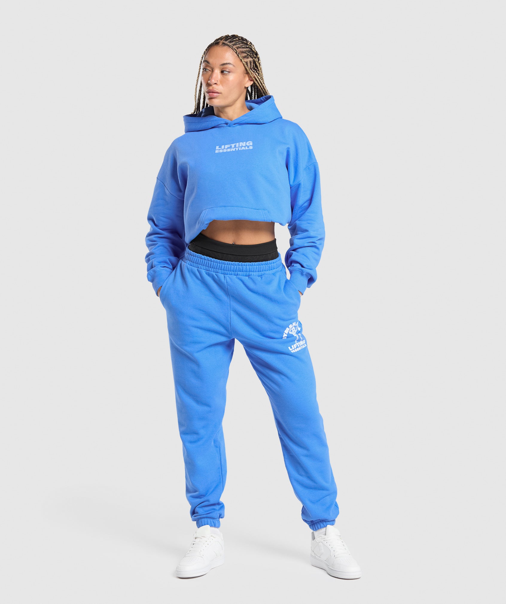 Strong Women Oversized Hoodie in Lats Blue - view 4