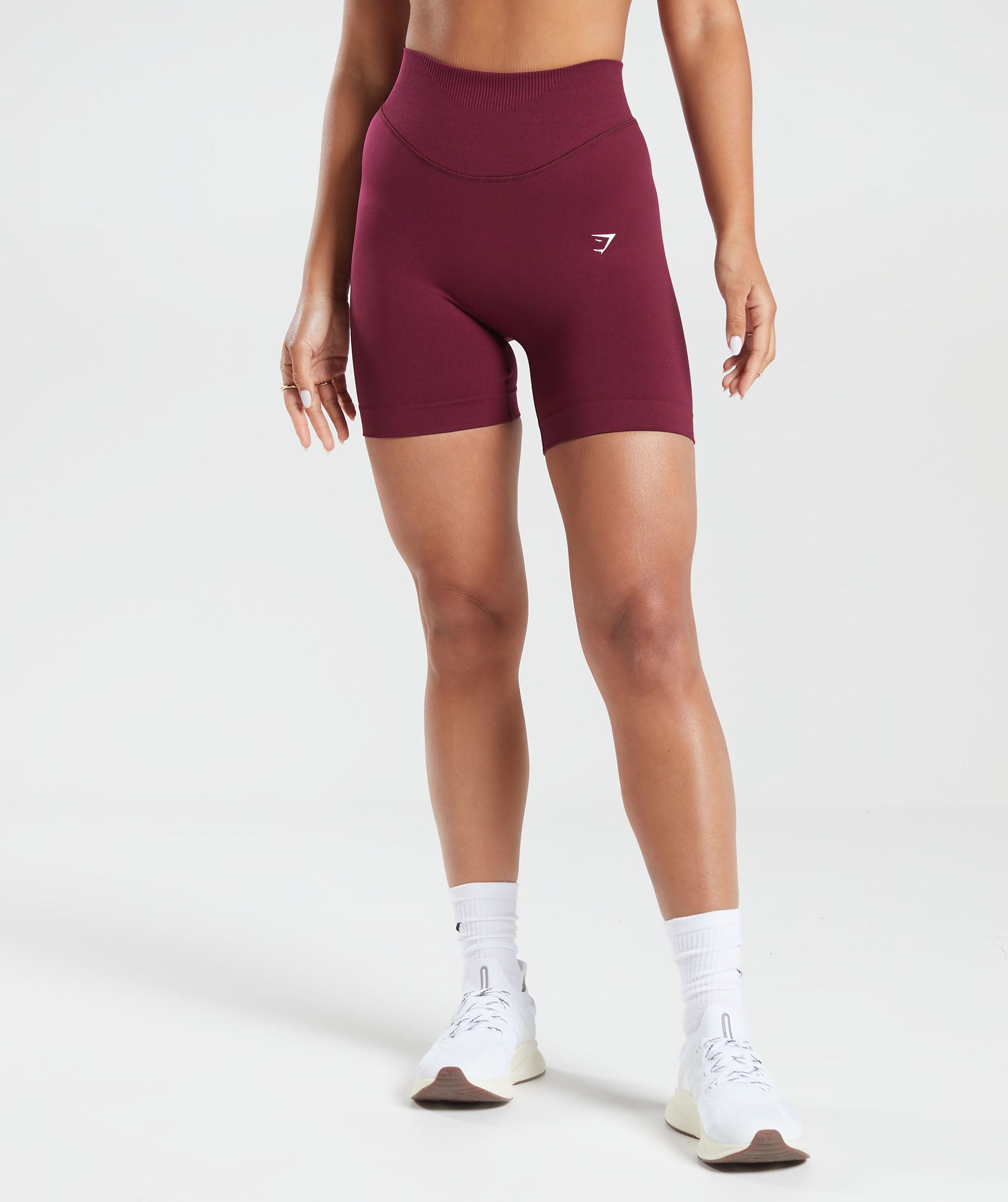 Sweat Seamless Shorts in Plum Pink - view 1