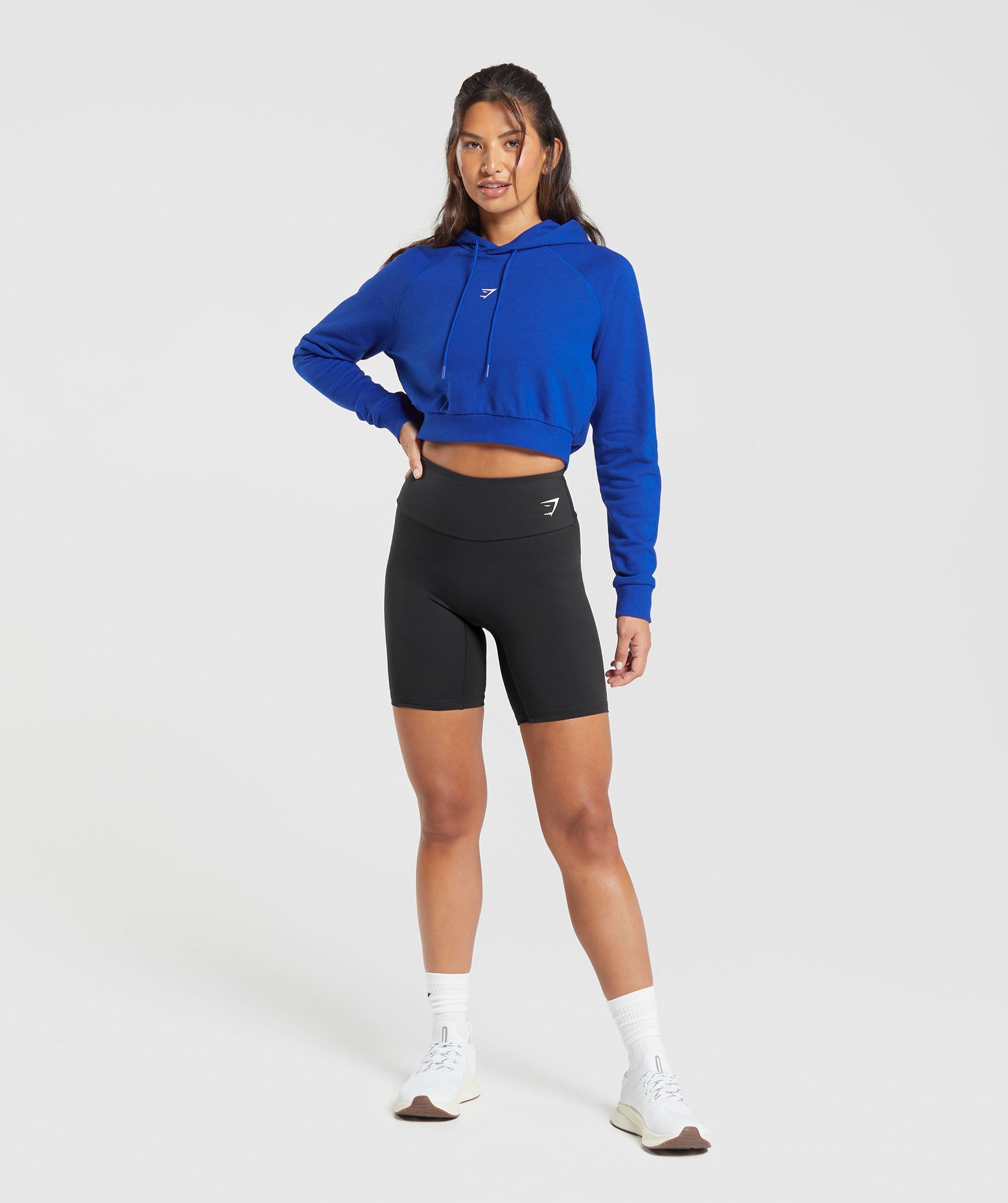 Training Crop Hoodie in Cobalt Blue - view 4