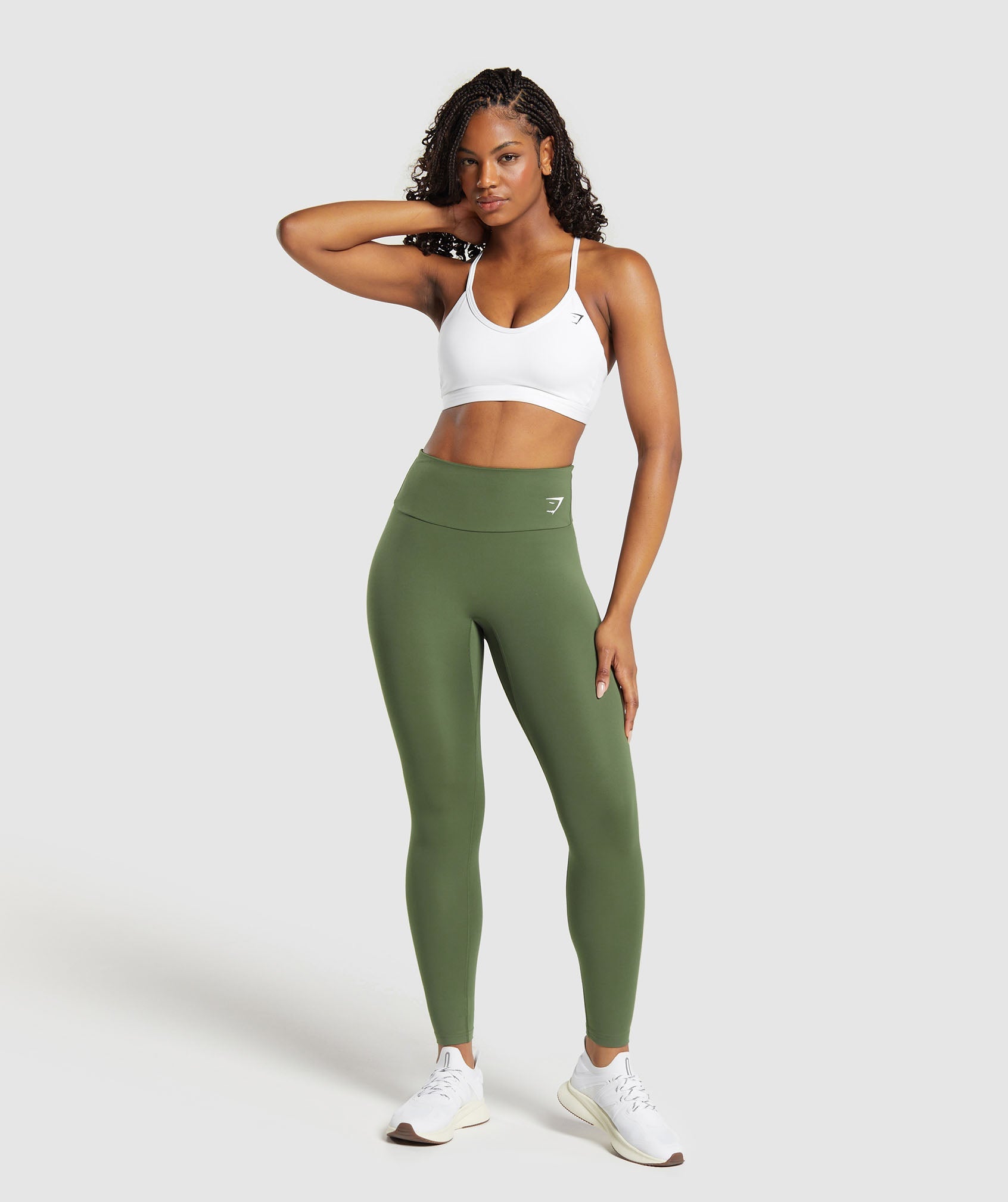 Training Leggings in Core Olive - view 4