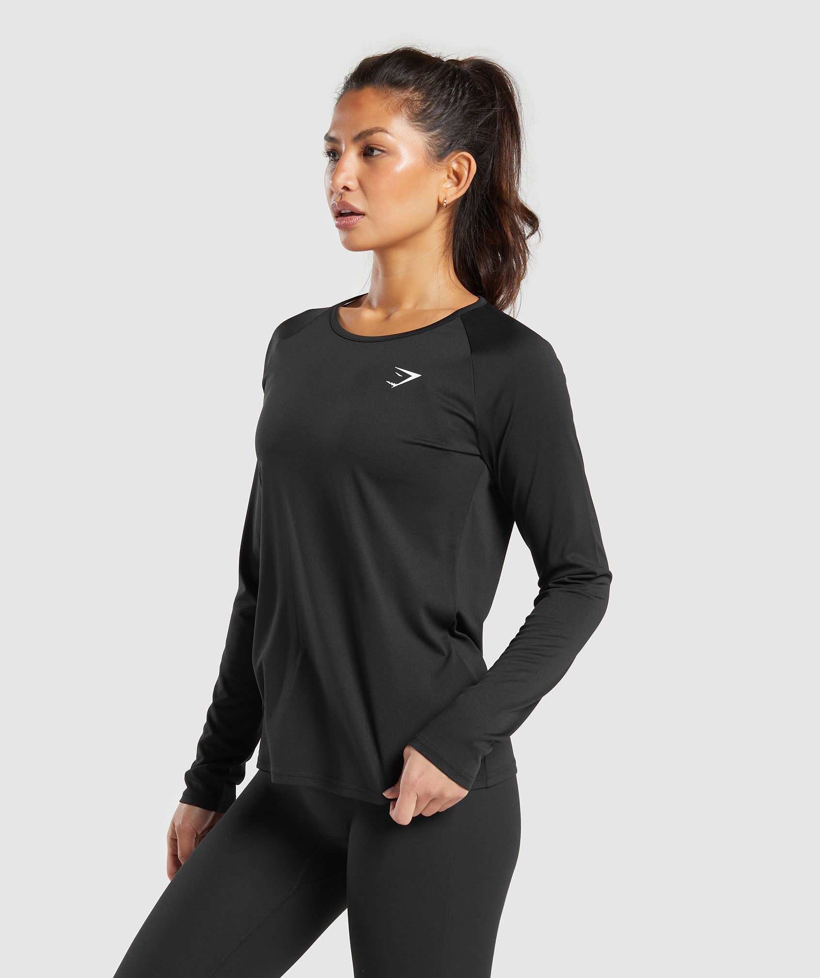 Training Long Sleeve Top in Black - view 3